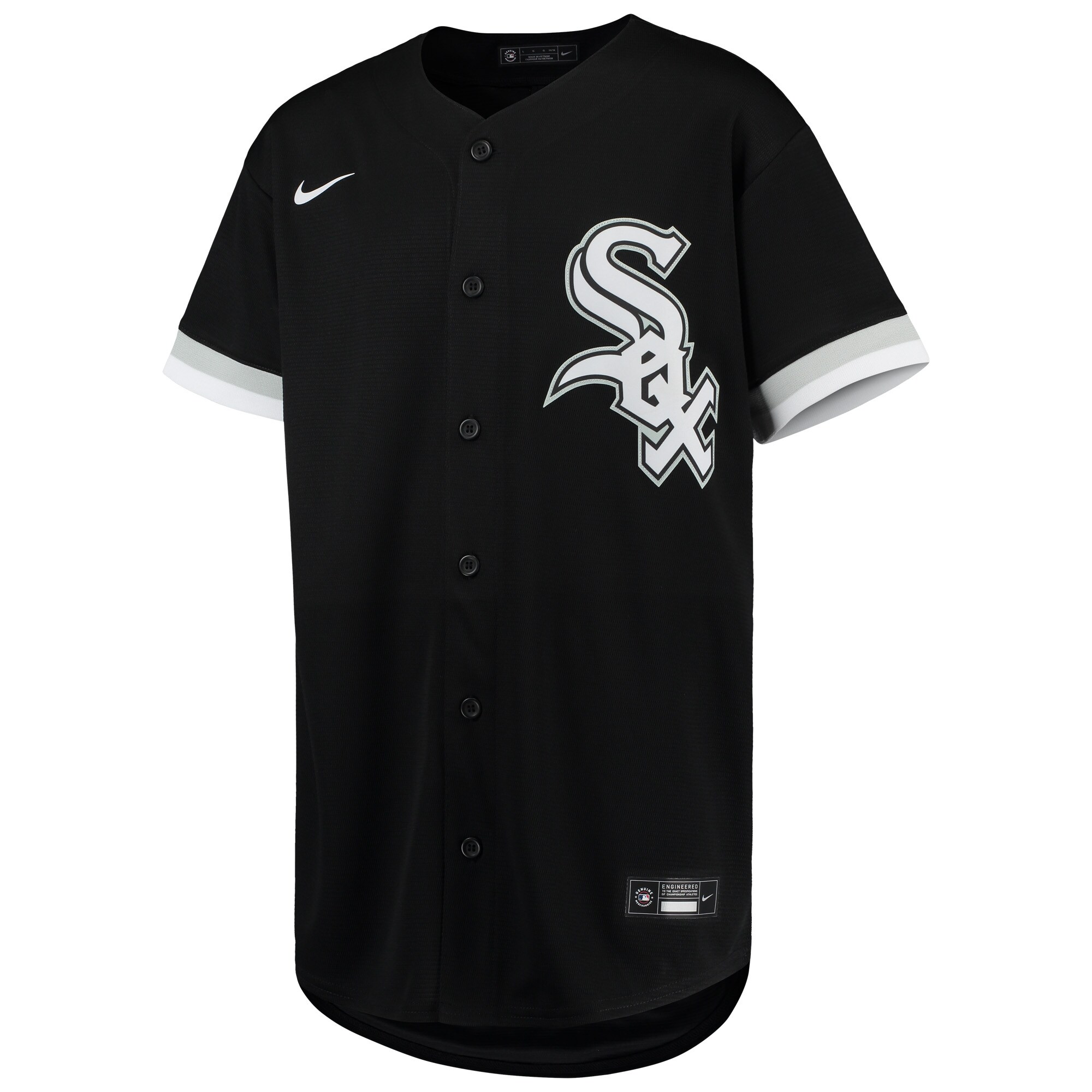 Eloy Jimenez Chicago White Sox Youth Alternate Replica Player Jersey - Black cheap jerseys for sale - CheapJerseys.Shop