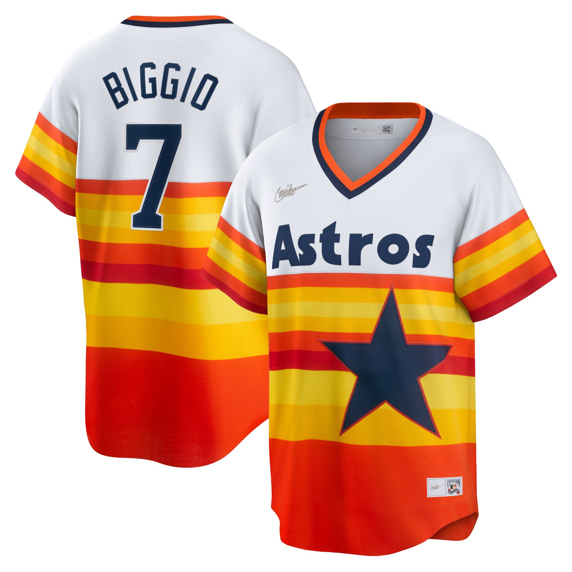 Craig Biggio Houston Astros Home Cooperstown Collection Player Jersey - White cheap jerseys for sale - CheapJerseys.Shop