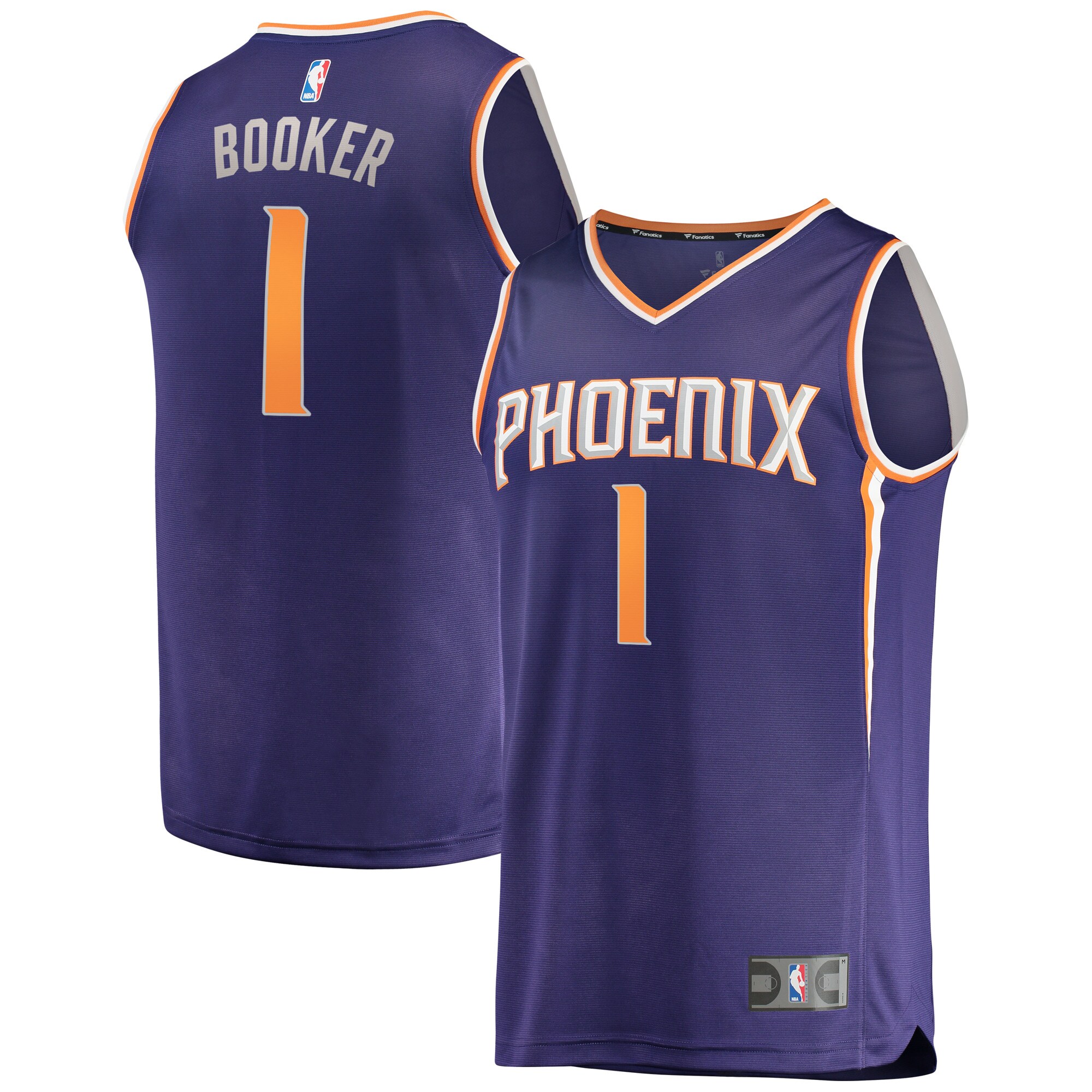 Devin Booker Phoenix Suns Fanatics Fast Break Replica Player Jersey - Icon Edition - Purple cheap jerseys for sale - CheapJerseys.Shop
