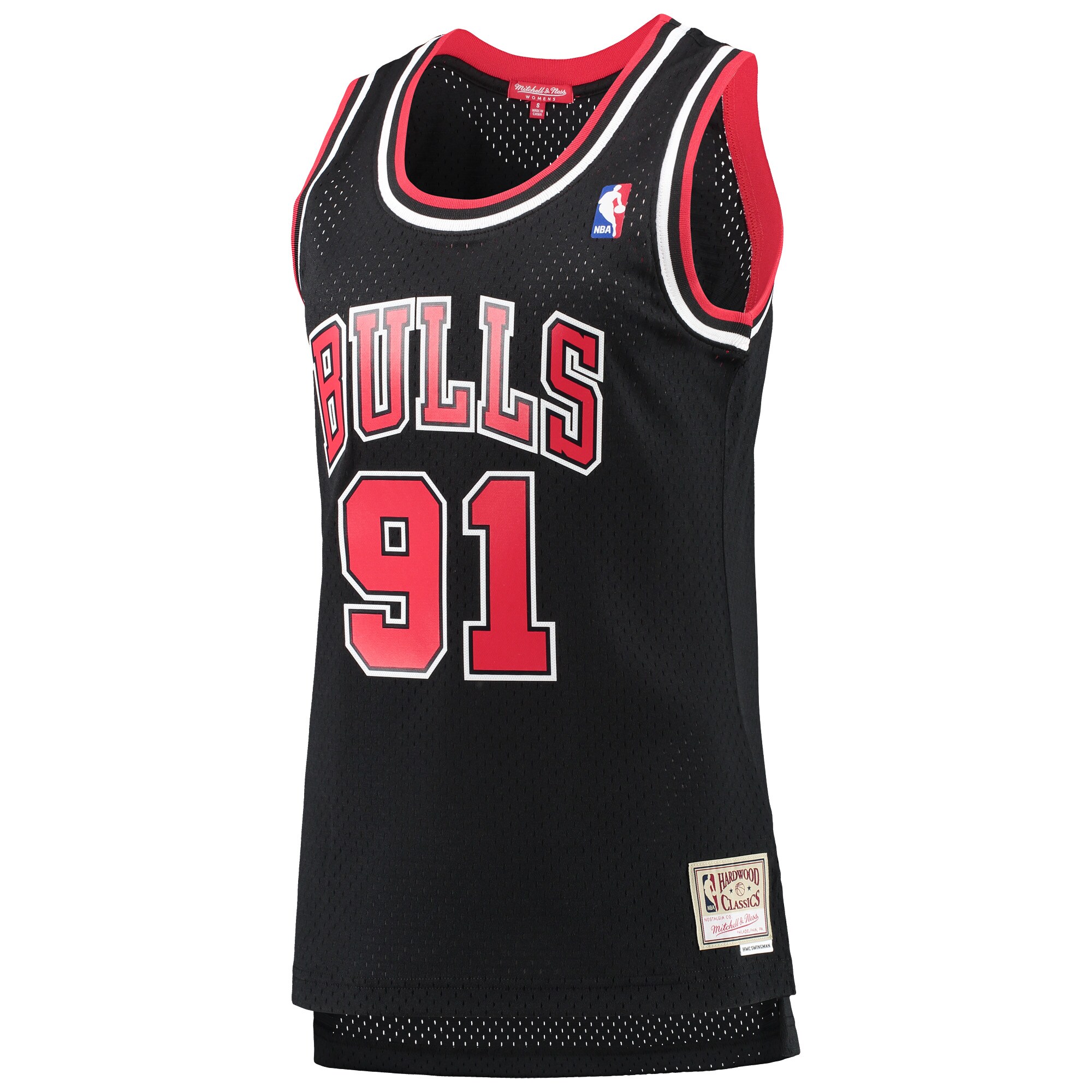 Dennis Rodman Chicago Bulls Mitchell & Ness Women's Hardwood Classics Swingman Jersey - Black cheap jerseys for sale - CheapJerseys.Shop