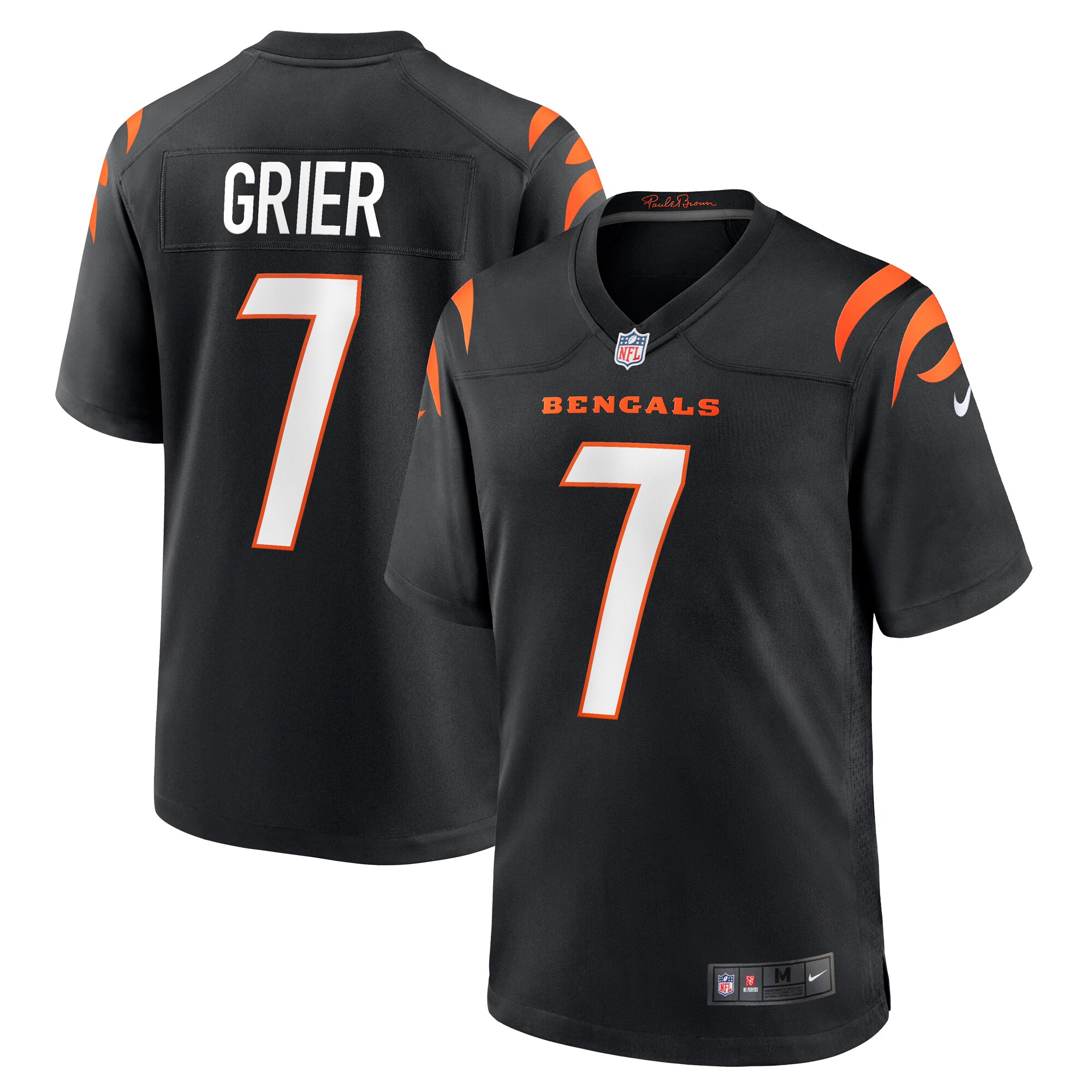 Will Grier Cincinnati Bengals Team Game Jersey - Black cheap jerseys for sale - CheapJerseys.Shop