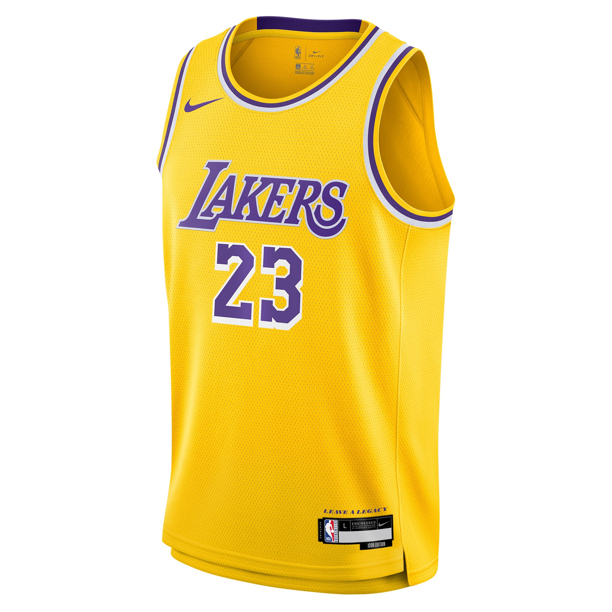 LeBron James Los Angeles Lakers Youth Swingman Jersey - Icon Edition - Gold cheap jerseys for sale - CheapJerseys.Shop