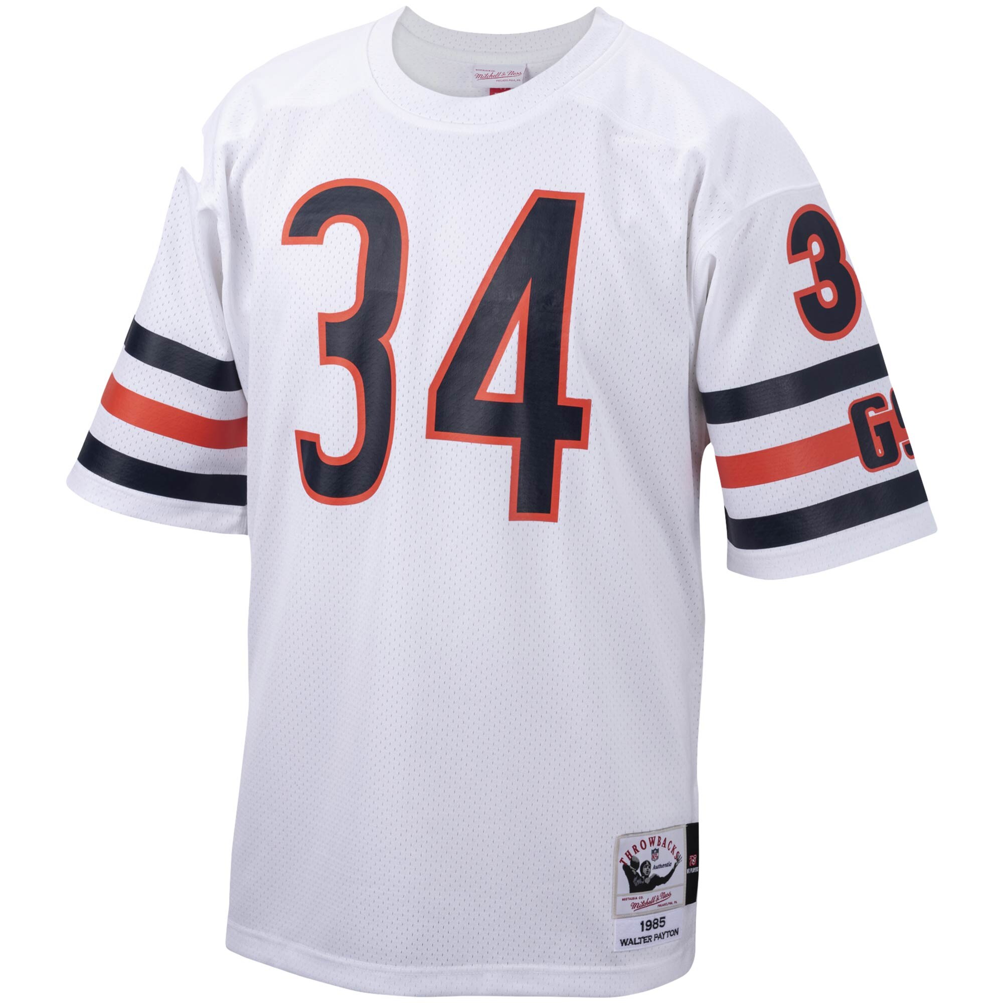 Walter Payton Chicago Bears Mitchell & Ness Big & Tall 1985 Retired Player Replica Jersey - White cheap jerseys for sale - CheapJerseys.Shop