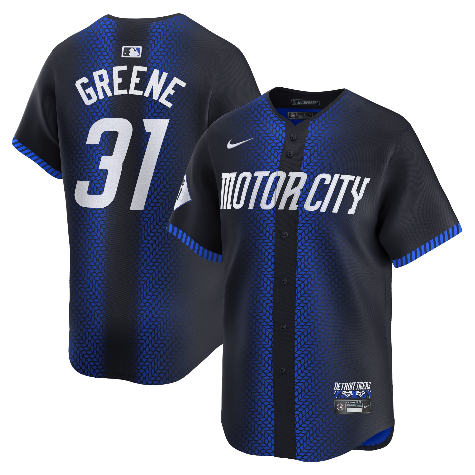 Riley Greene Detroit Tigers 2024 City Connect Limited Jersey - Navy cheap jerseys for sale - CheapJerseys.Shop