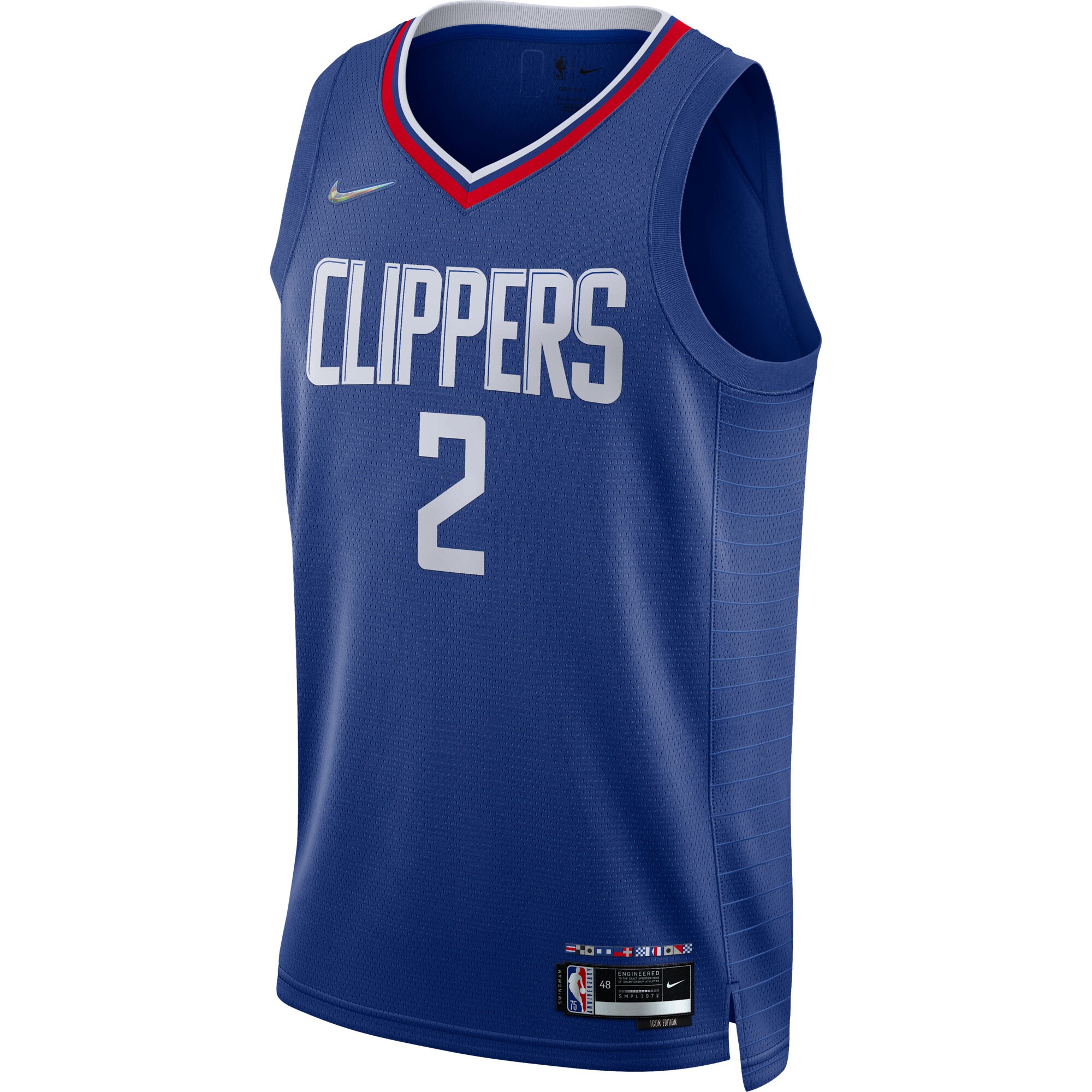 Kawhi Leonard LA Clippers 2021\/22 Diamond Swingman Jersey - Icon Edition - Royal cheap jerseys for sale - CheapJerseys.Shop