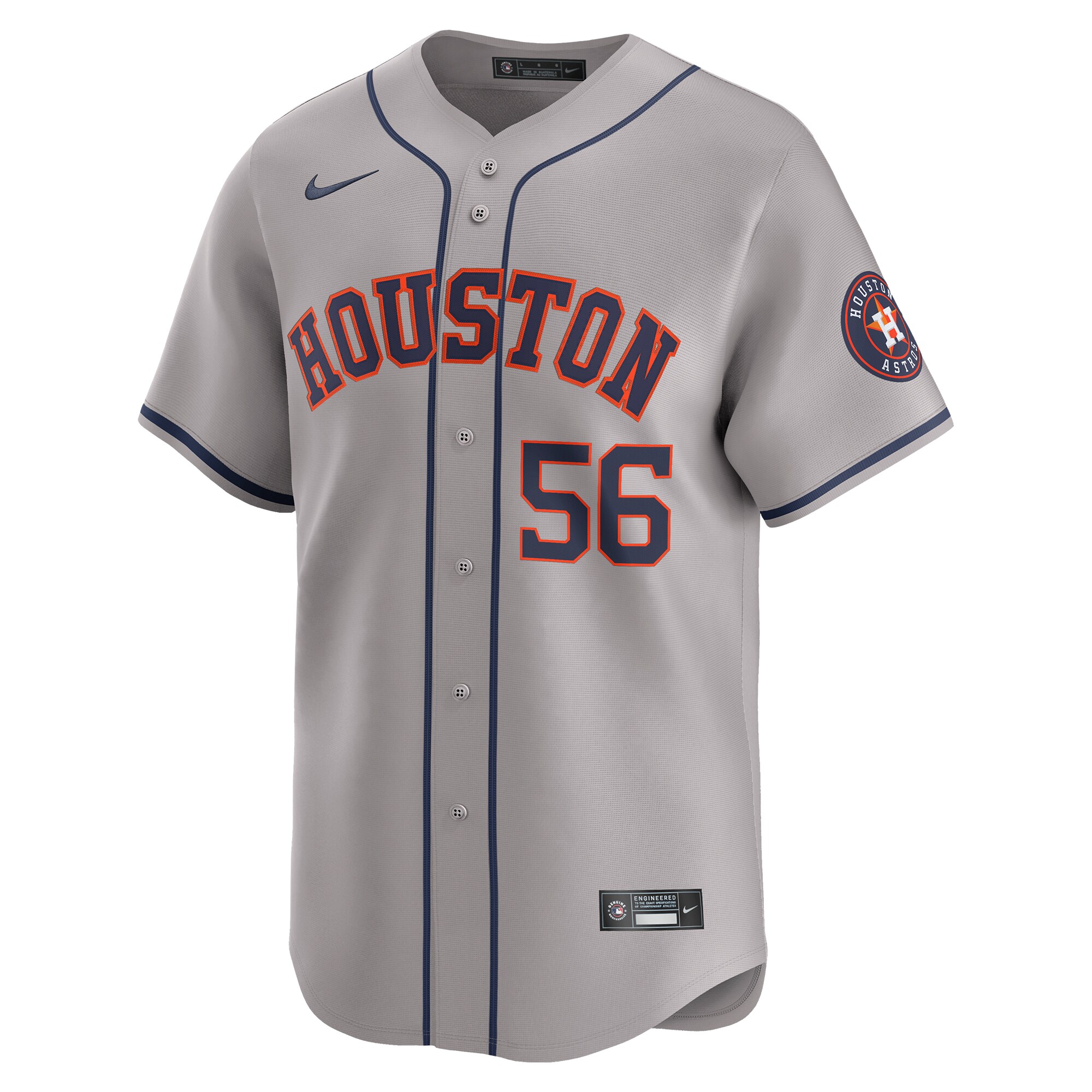 Ronel Blanco Houston Astros Away Limited Player Jersey - Gray cheap jerseys for sale - CheapJerseys.Shop