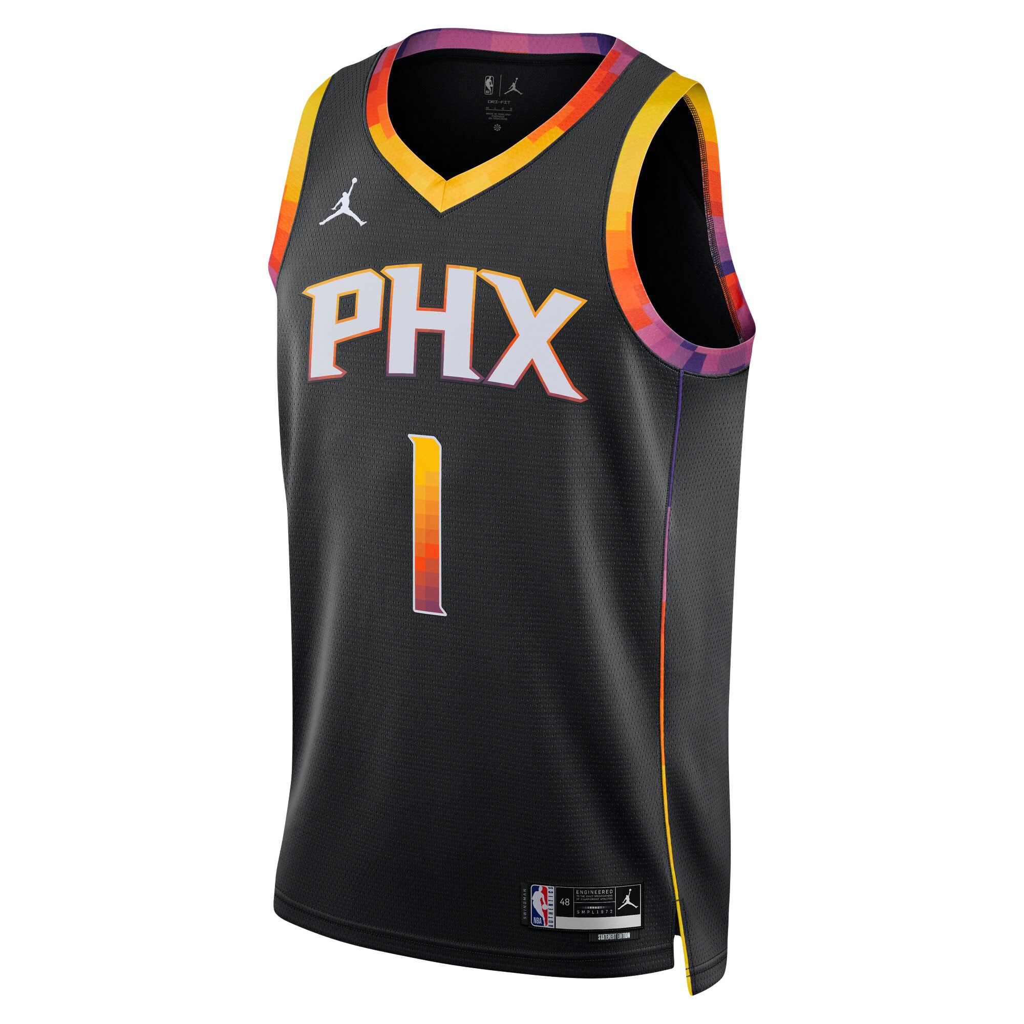 Devin Booker Phoenix Suns Jordan Brand Unisex Swingman Jersey - Statement Edition - Black cheap jerseys for sale - CheapJerseys.Shop