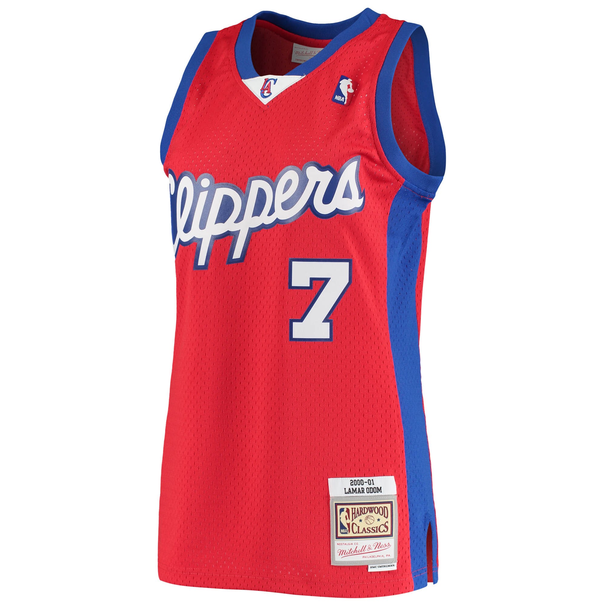 Lamar Odom LA Clippers Mitchell & Ness 2000\/01 Hardwood Classics Swingman Jersey - Red cheap jerseys for sale - CheapJerseys.Shop