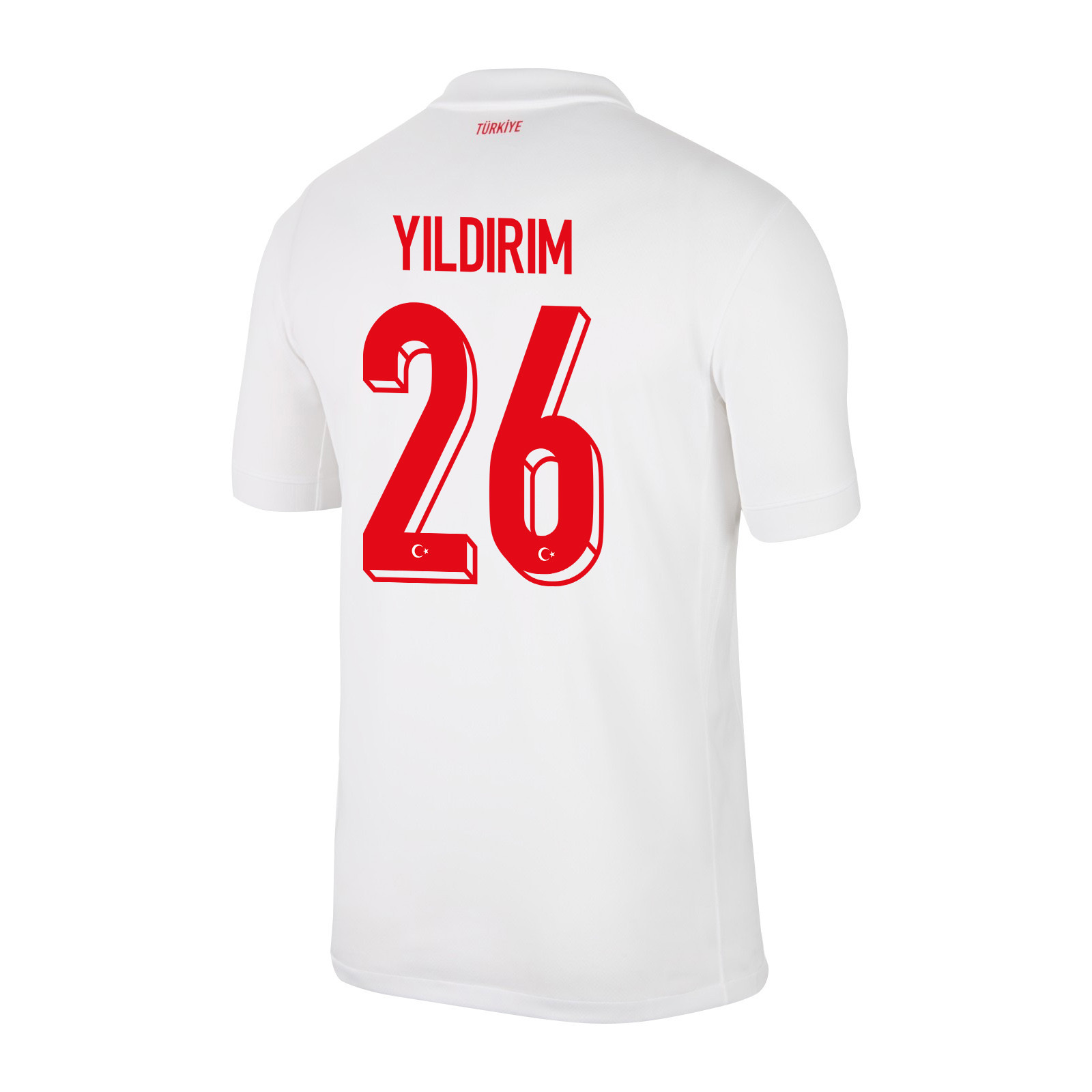 Bertuğ Yıldırım 26 Turkey National Team 2024 Home Stadium Men Jersey - White cheap jerseys for sale - CheapJerseys.Shop