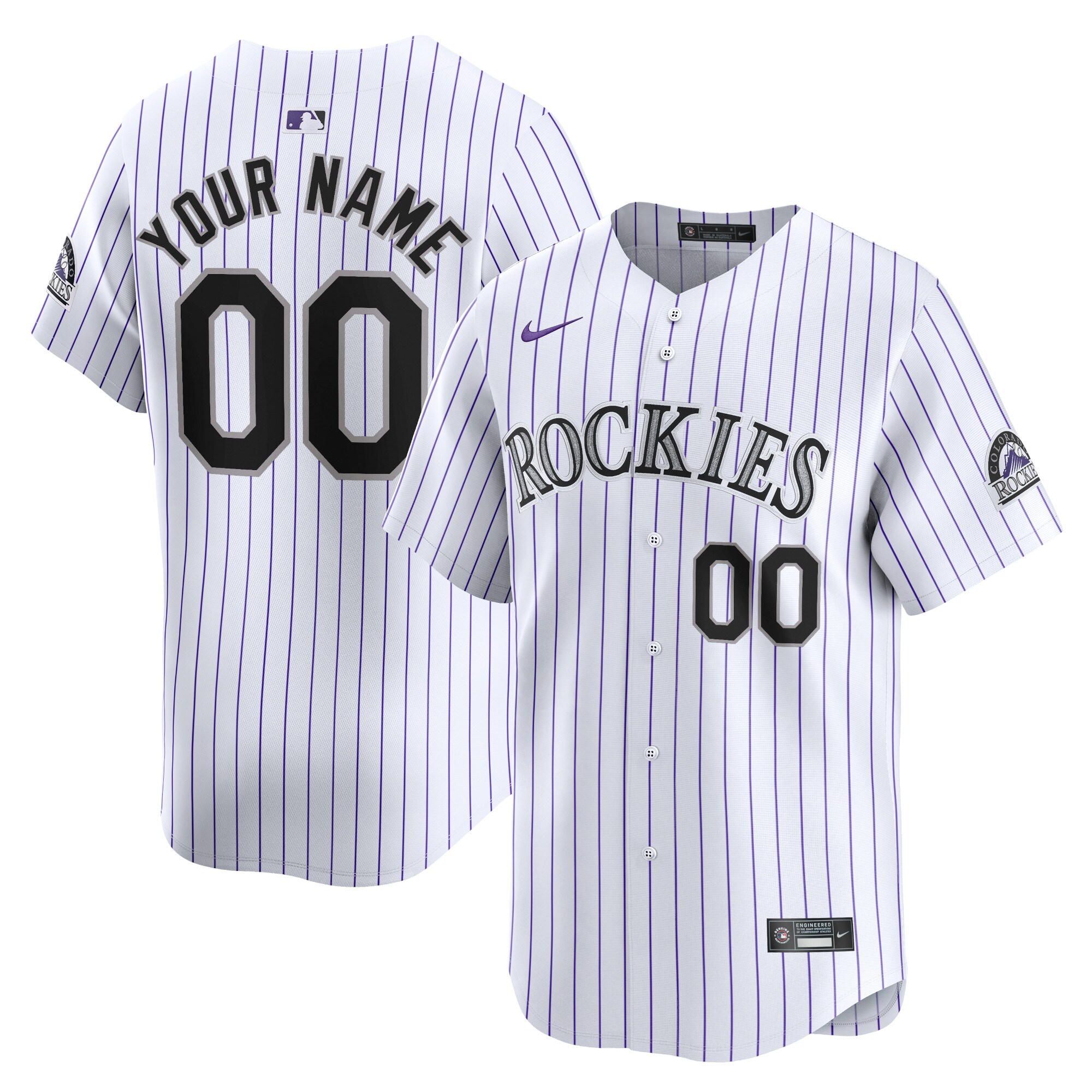 Colorado Rockies Home Limited Custom Jersey - White cheap jerseys for sale - CheapJerseys.Shop