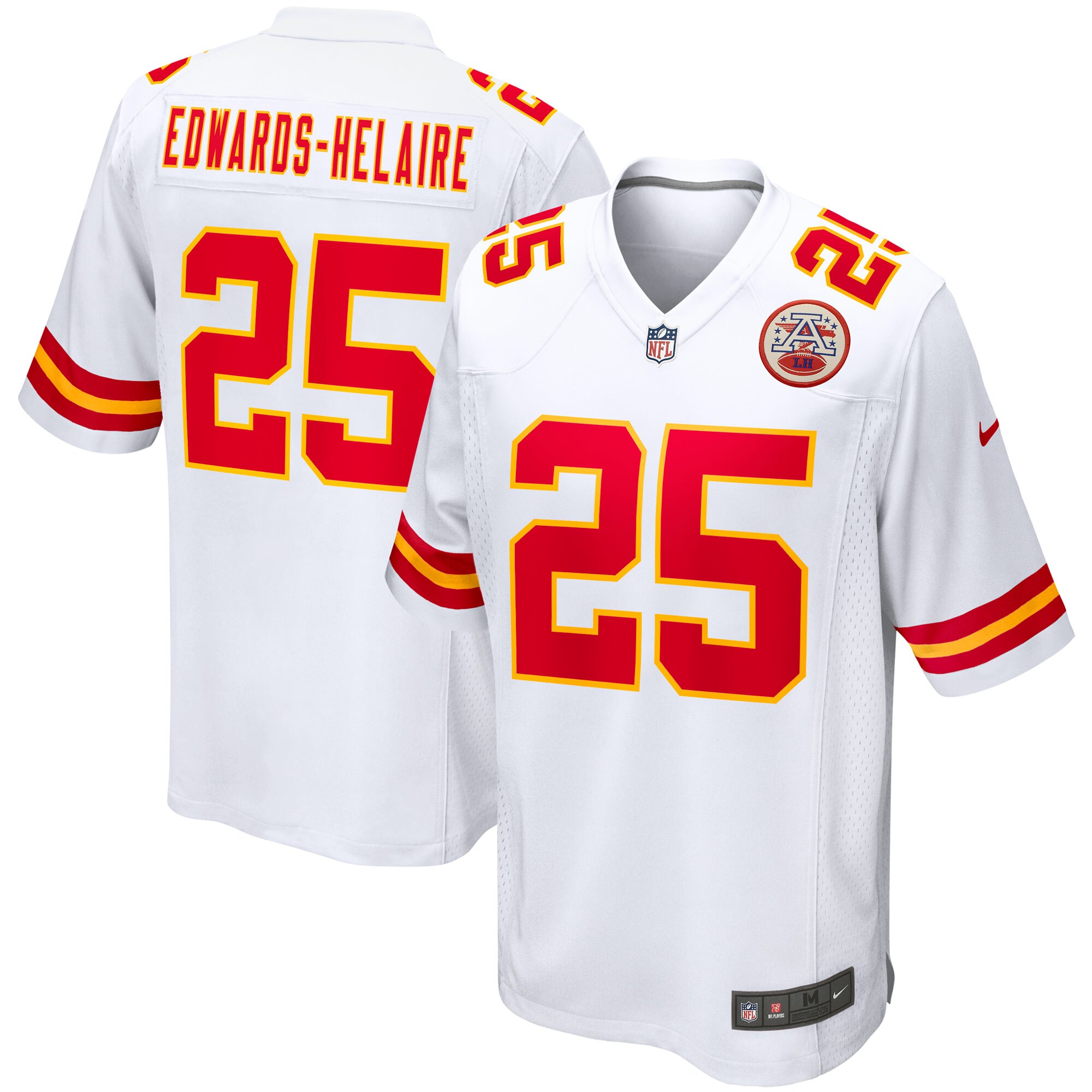 Clyde Edwards-Helaire Kansas City Chiefs Game Jersey - White cheap jerseys for sale - CheapJerseys.Shop