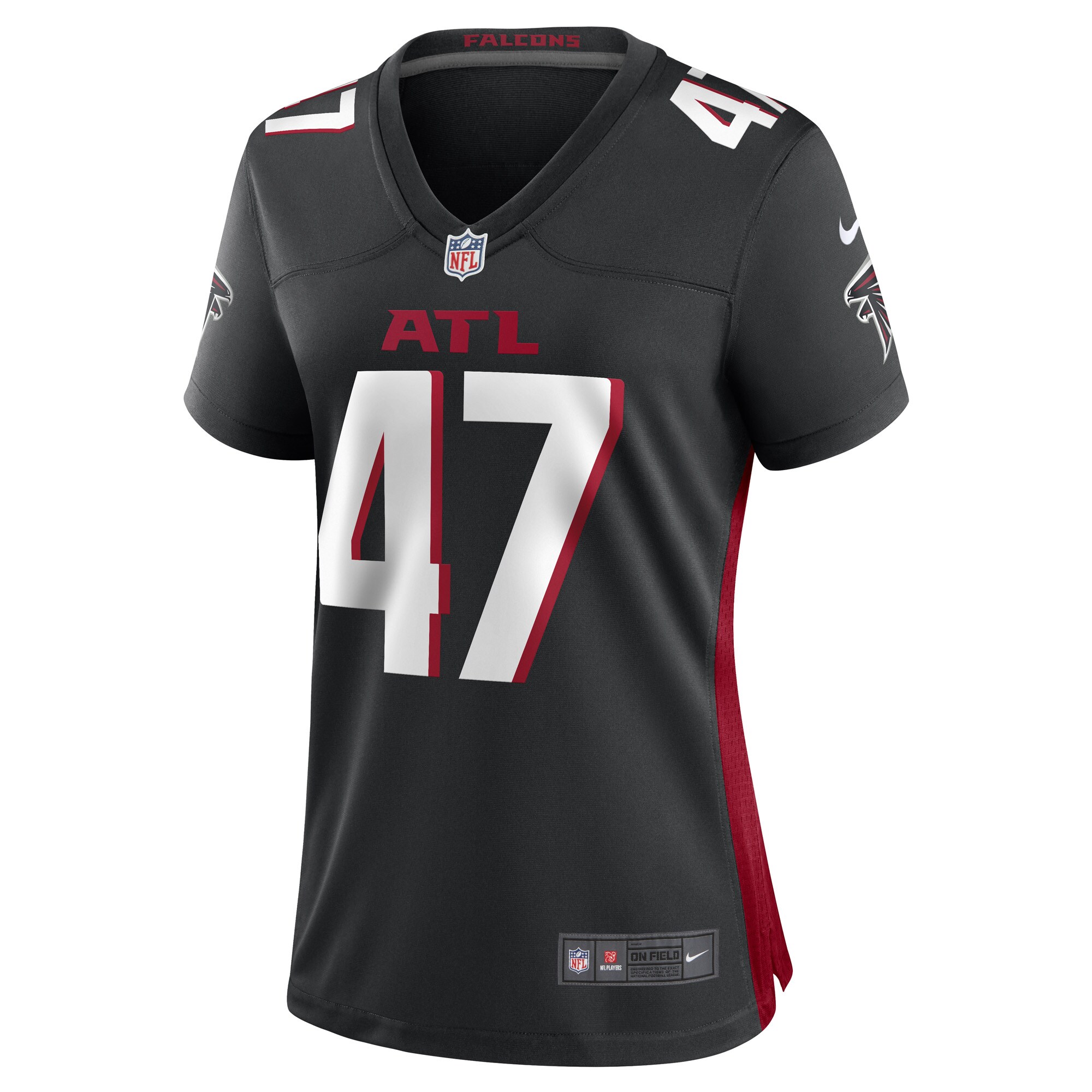 Arnold Ebiketie Atlanta Falcons Women's Game Player Jersey - Black cheap jerseys for sale - CheapJerseys.Shop