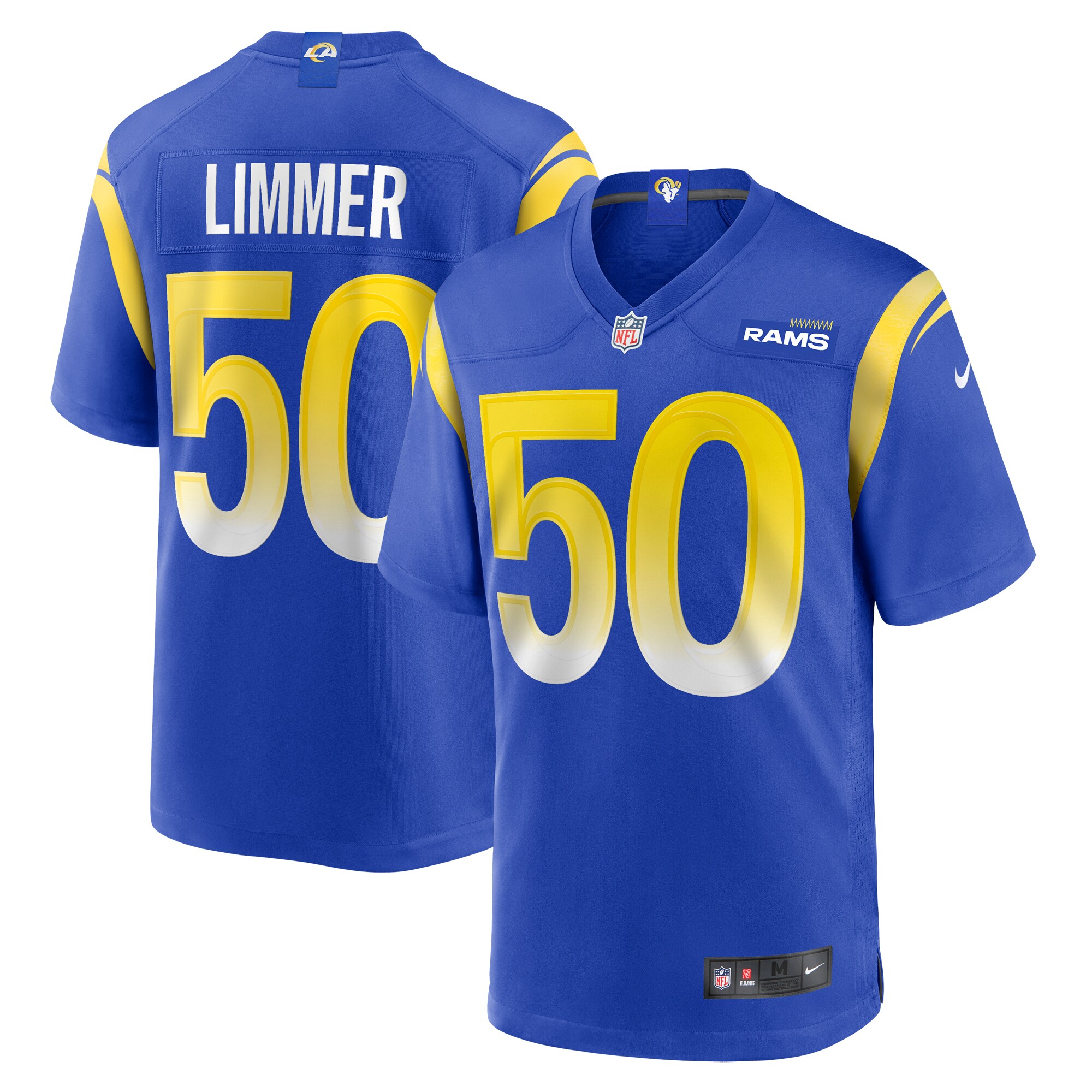 Beaux Limmer Los Angeles Rams Team Game Jersey - Royal cheap jerseys for sale - CheapJerseys.Shop