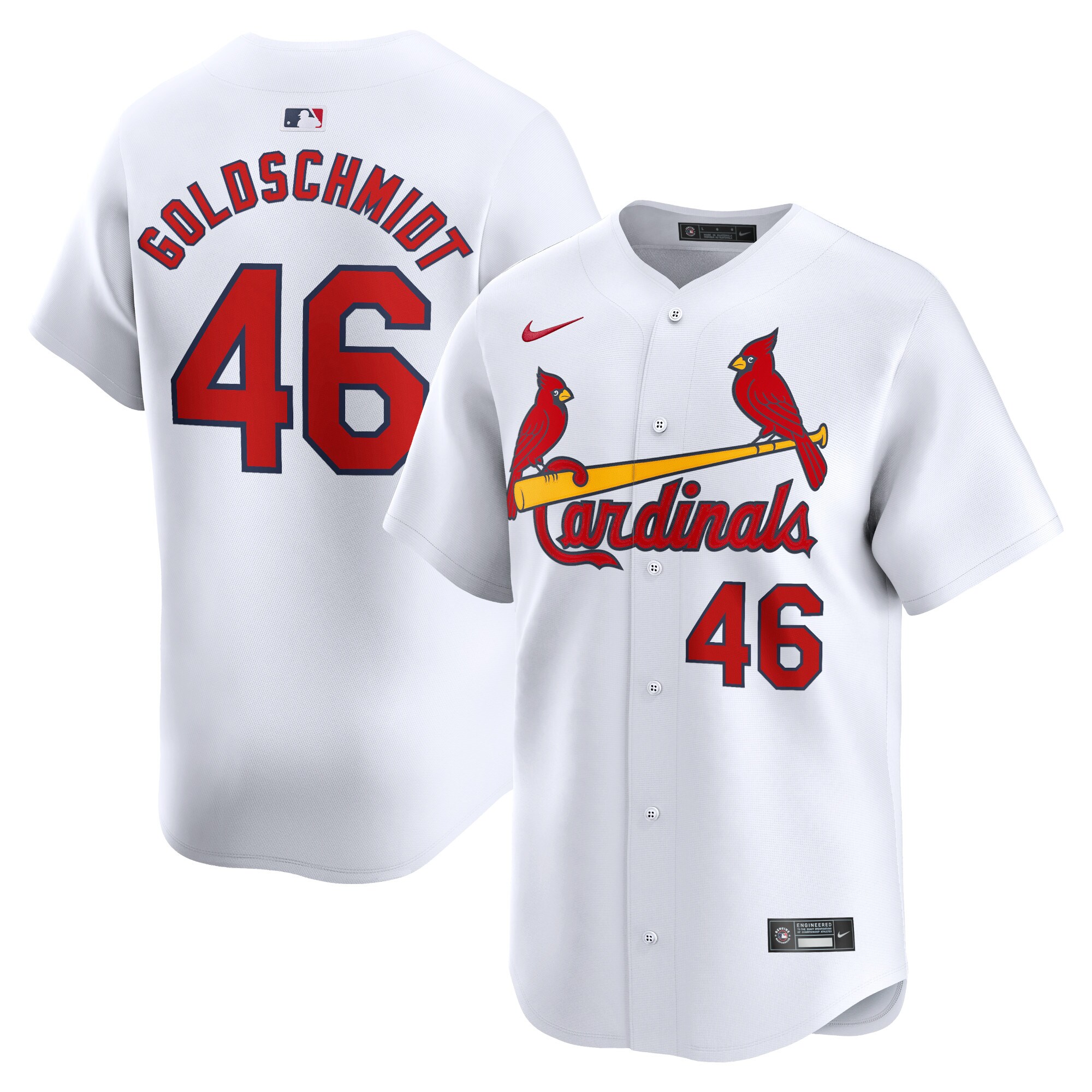 Paul Goldschmidt St. Louis Cardinals Home Limited Player Jersey - White cheap jerseys for sale - CheapJerseys.Shop