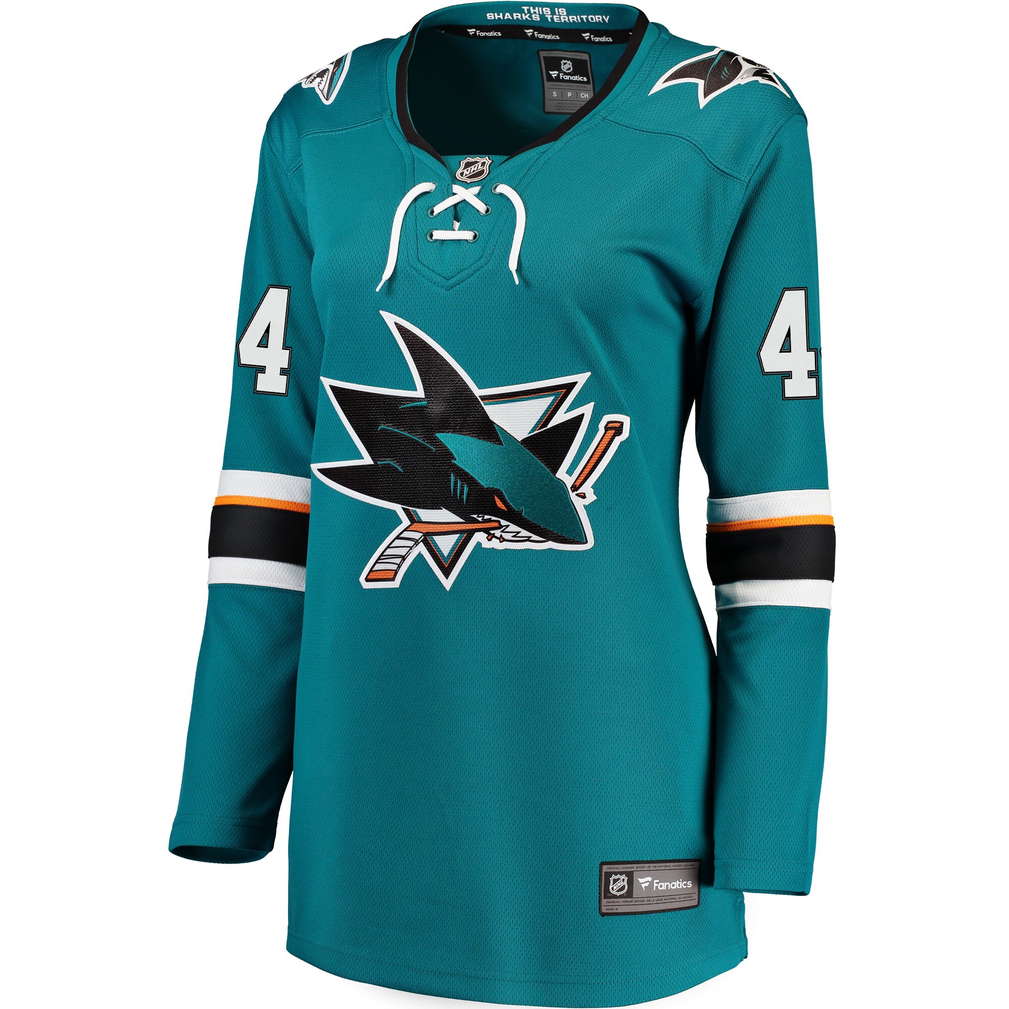 Marc-Edouard Vlasic San Jose Sharks Fanatics Women's Breakaway Jersey - Teal cheap jerseys for sale - CheapJerseys.Shop