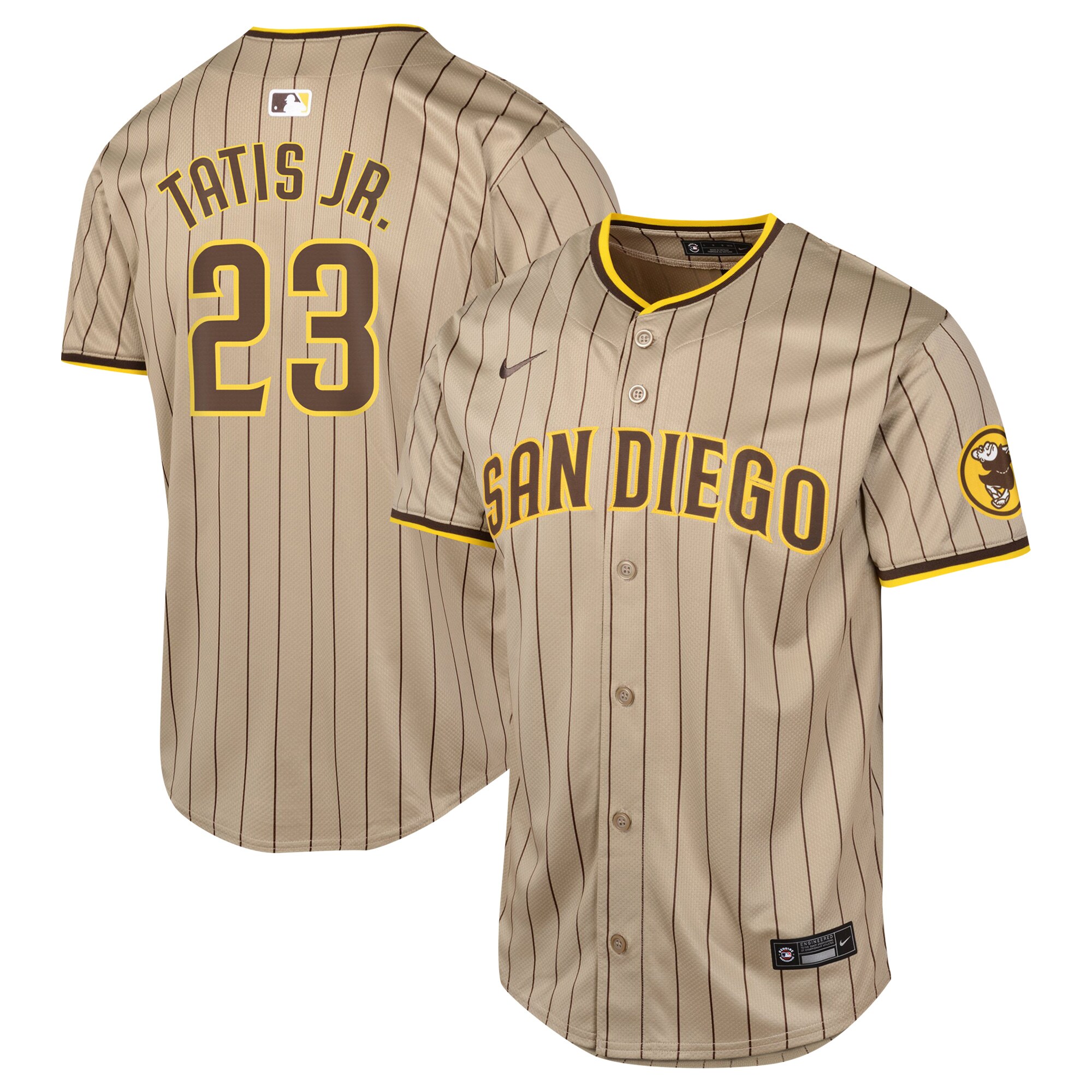 Fernando Tatis Jr. San Diego Padres Youth Alternate Limited Player Jersey - Sand cheap jerseys for sale - CheapJerseys.Shop