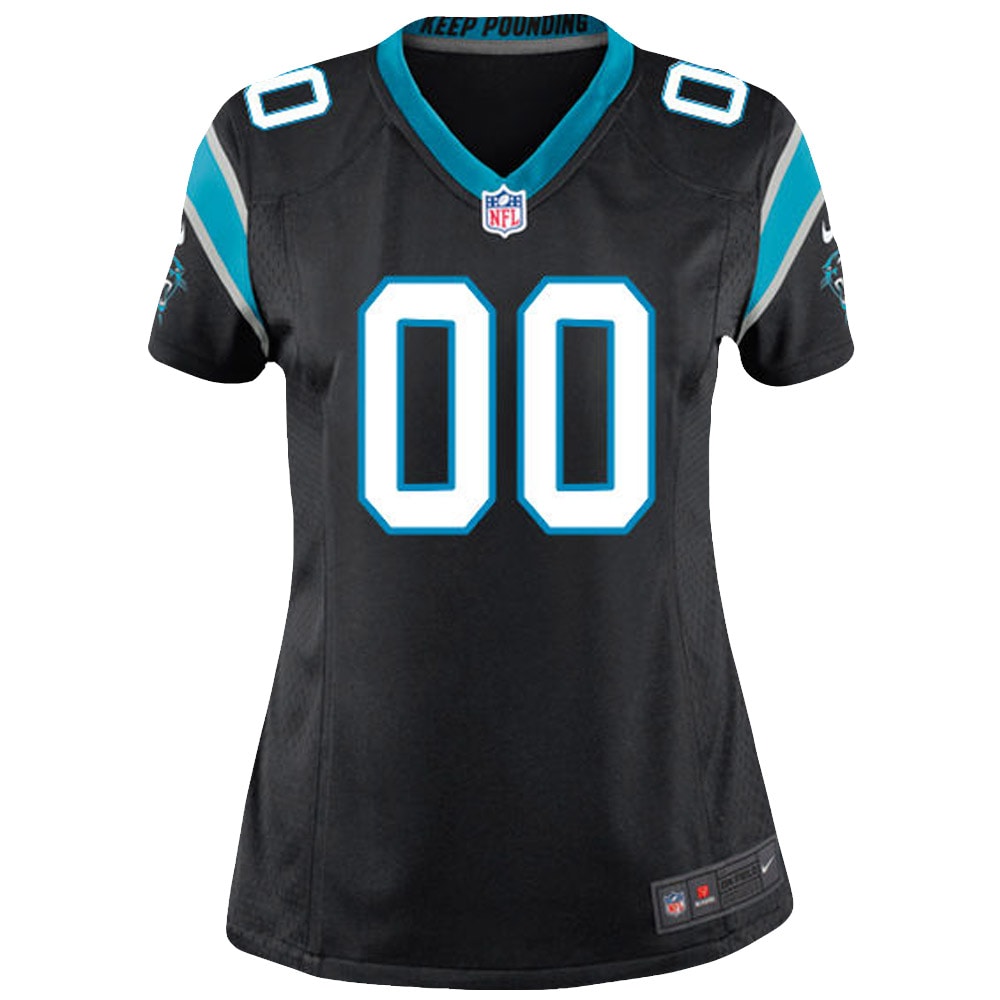 Carolina Panthers Women's Customized Game Jersey - Black cheap jerseys for sale - CheapJerseys.Shop