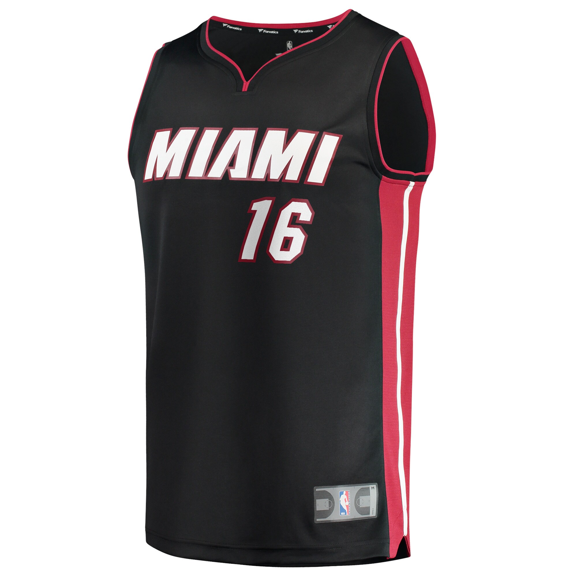 Caleb Martin Miami Heat Fanatics 2021\/22 Fast Break Replica Jersey - Icon Edition - Black cheap jerseys for sale - CheapJerseys.Shop