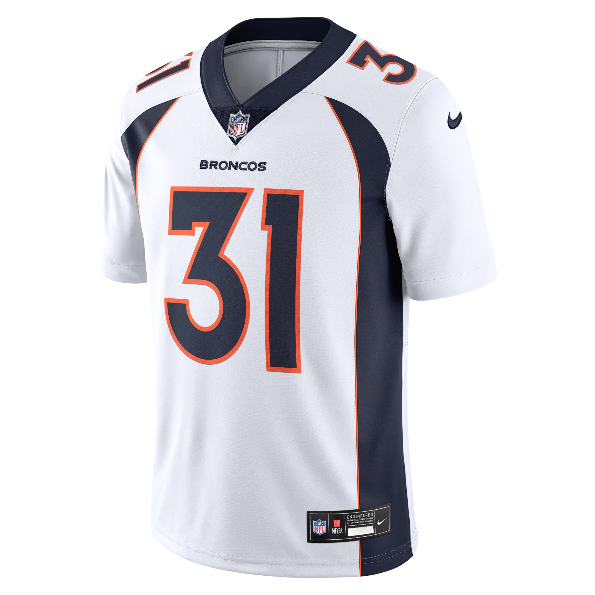 Justin Simmons Denver Broncos Vapor Untouchable Limited Jersey - White cheap jerseys for sale - CheapJerseys.Shop