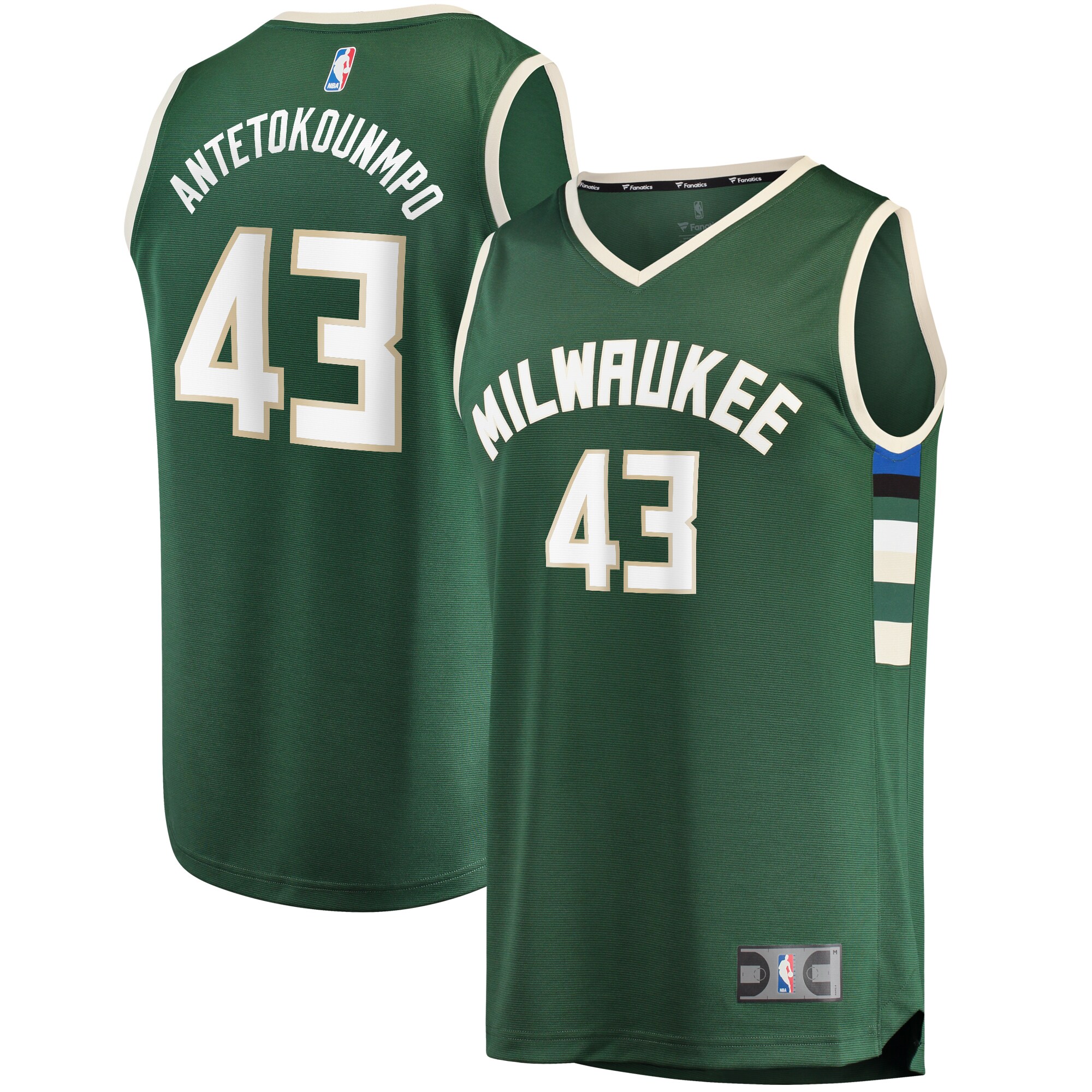 Thanasis Antetokounmpo Milwaukee Bucks Fanatics Fast Break Replica Player Jersey - Icon Edition - Hunter Green cheap jerseys for sale - CheapJerseys.Shop
