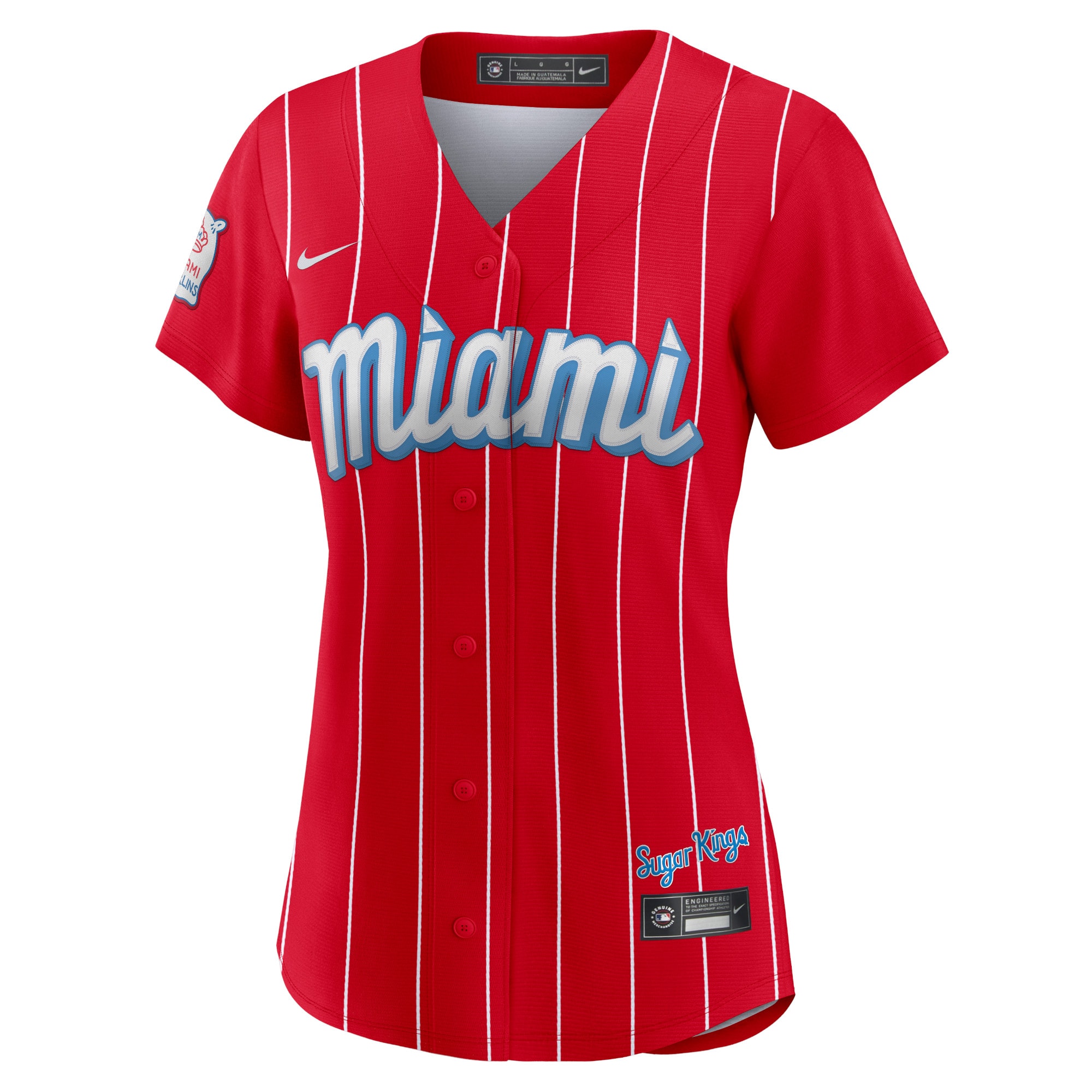 Miami Marlins Women's City Connect Replica Team Jersey - Red cheap jerseys for sale - CheapJerseys.Shop