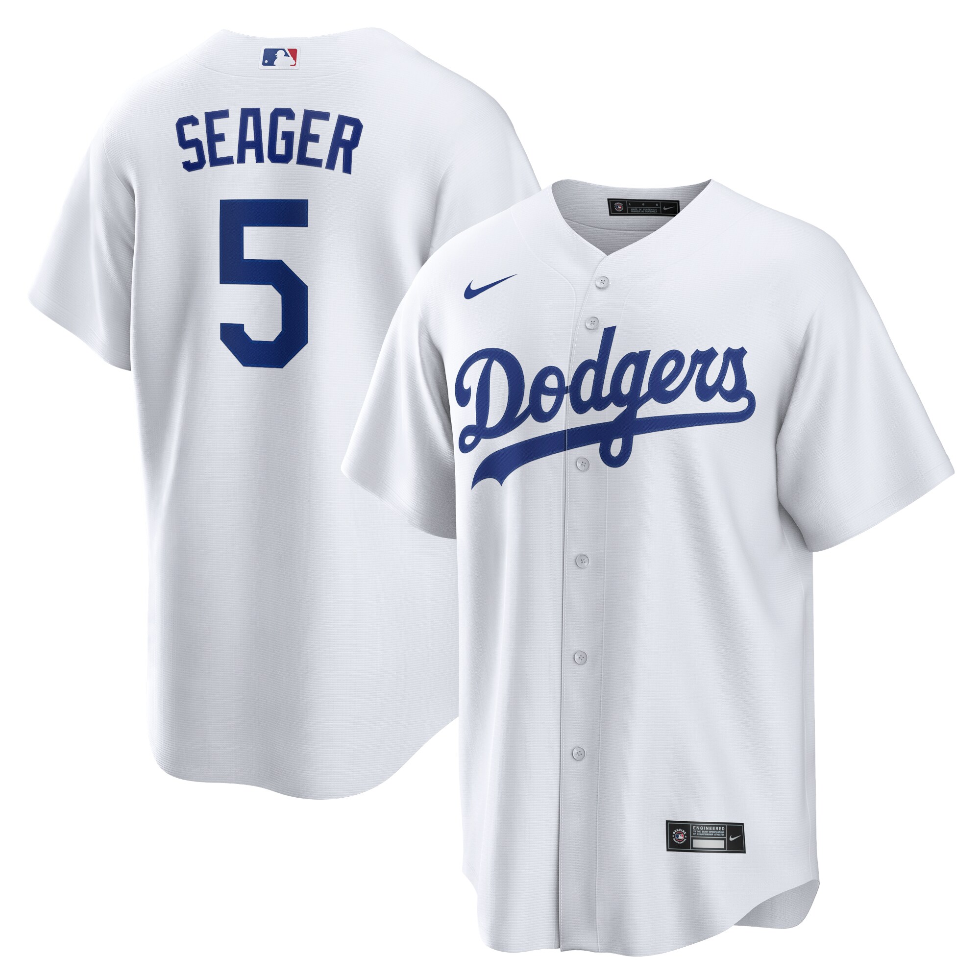 Corey Seager Los Angeles Dodgers Home Replica Player Name Jersey - White cheap jerseys for sale - CheapJerseys.Shop