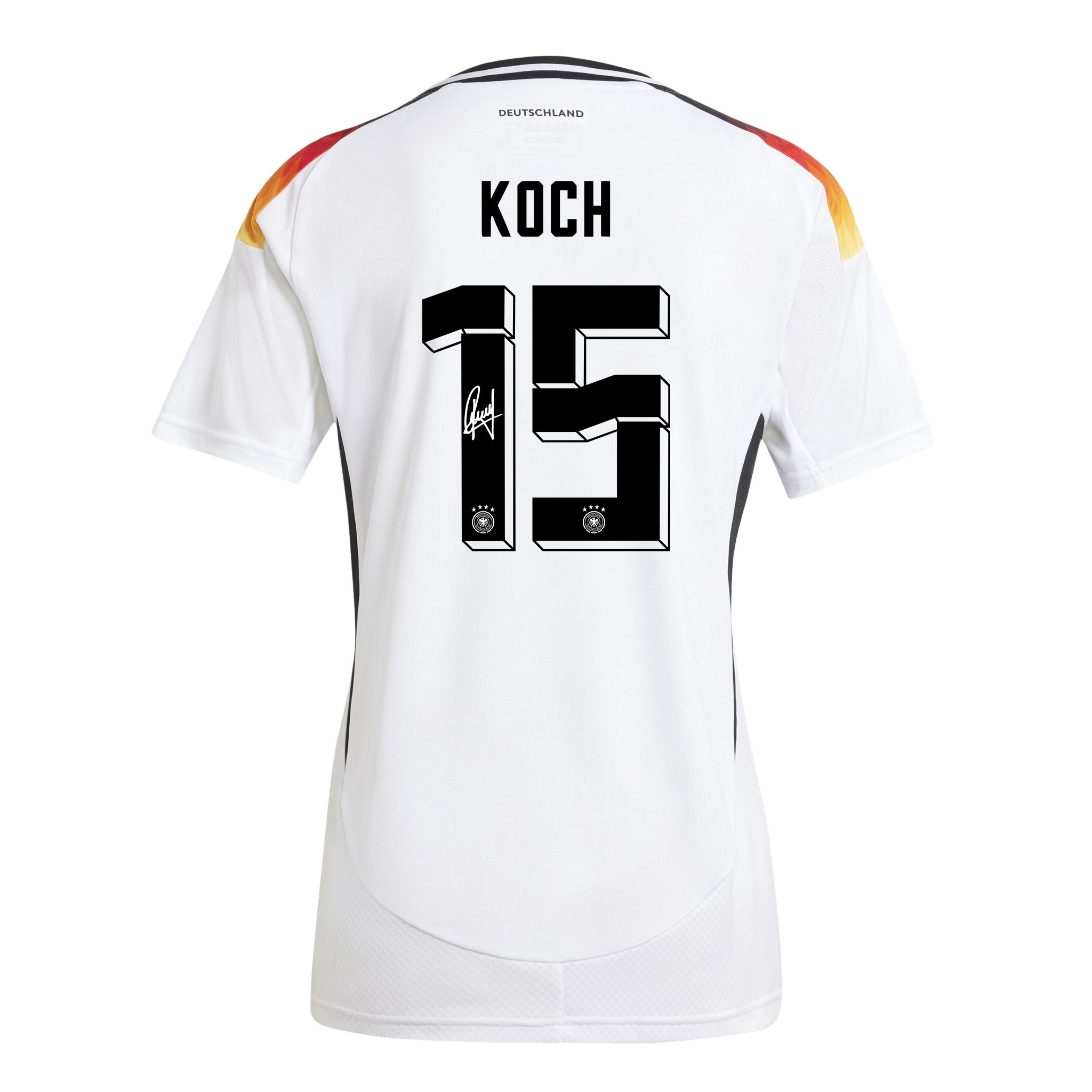 Robin Koch 15 Signed Germany National Team 2024/25 Home Jersey Autographed - Women cheap jerseys for sale - CheapJerseys.Shop