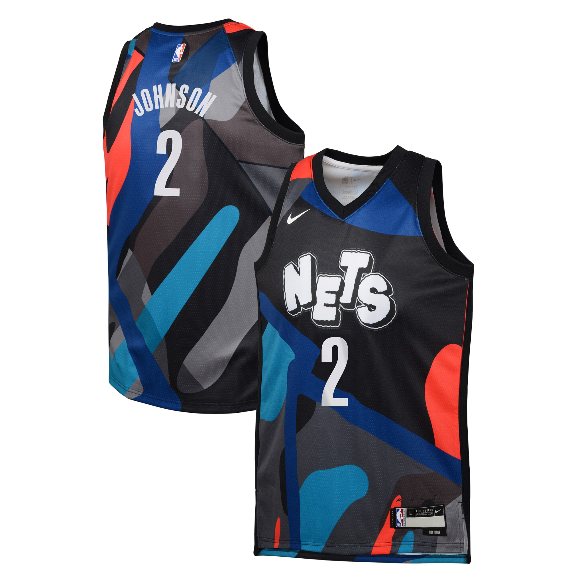 Cameron Johnson Brooklyn Nets Youth Swingman Replica Jersey - City Edition - Black cheap jerseys for sale - CheapJerseys.Shop