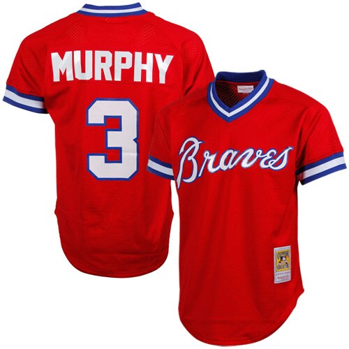 Dale Murphy Atlanta Braves Mitchell & Ness 1980 Authentic Cooperstown Collection Mesh Batting Practice Jersey - Red cheap jerseys for sale - CheapJerseys.Shop