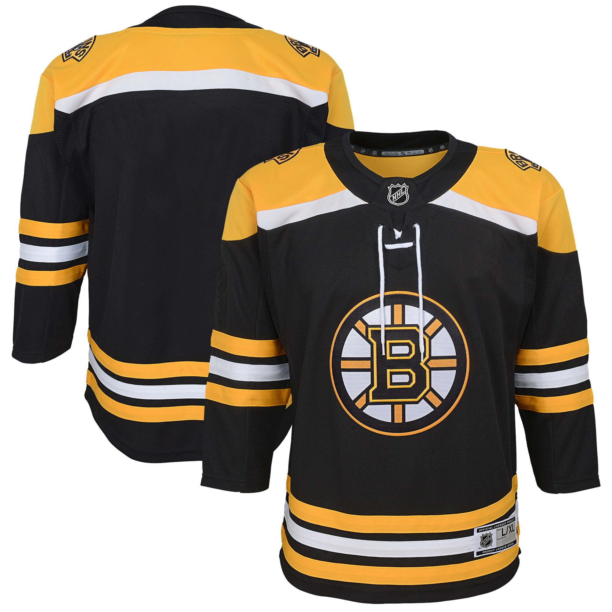 Boston Bruins Youth Home Blank Premier Jersey - Black cheap jerseys for sale - CheapJerseys.Shop