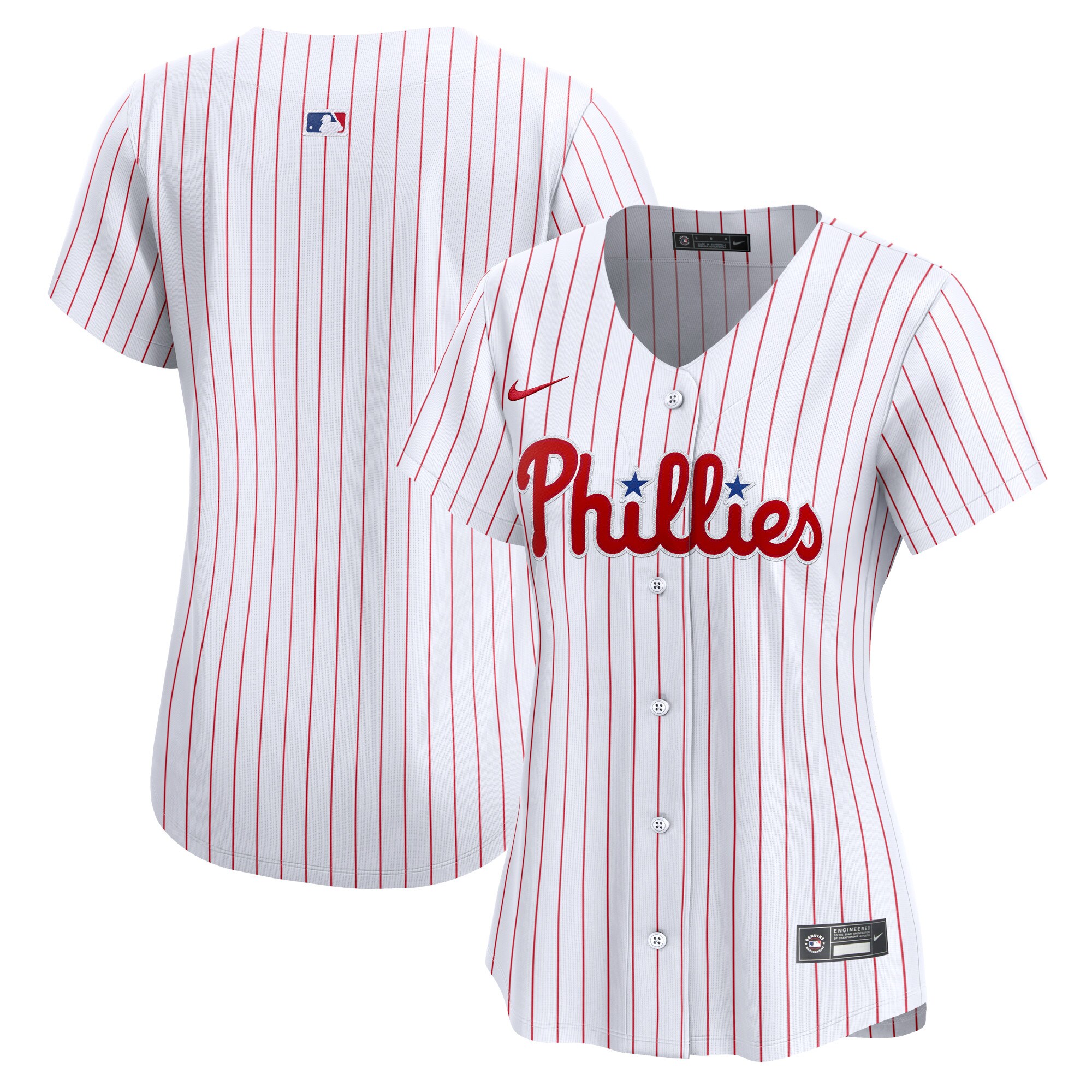 Philadelphia Phillies Women's Home Limited Jersey - White cheap jerseys for sale - CheapJerseys.Shop
