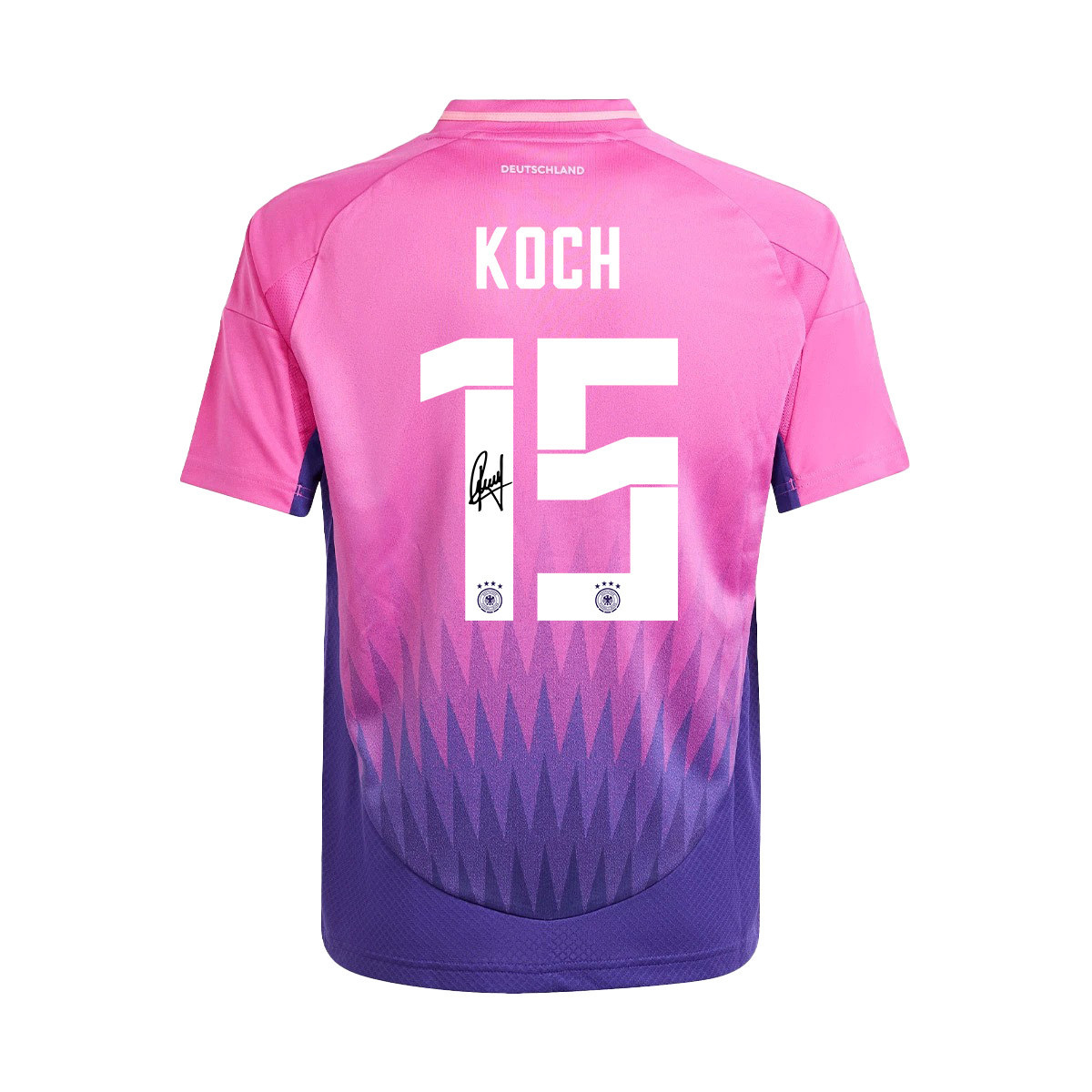 Robin Koch 15 Signed Germany National Team 2024/25 YOUTH Jersey Autographed - Away cheap jerseys for sale - CheapJerseys.Shop