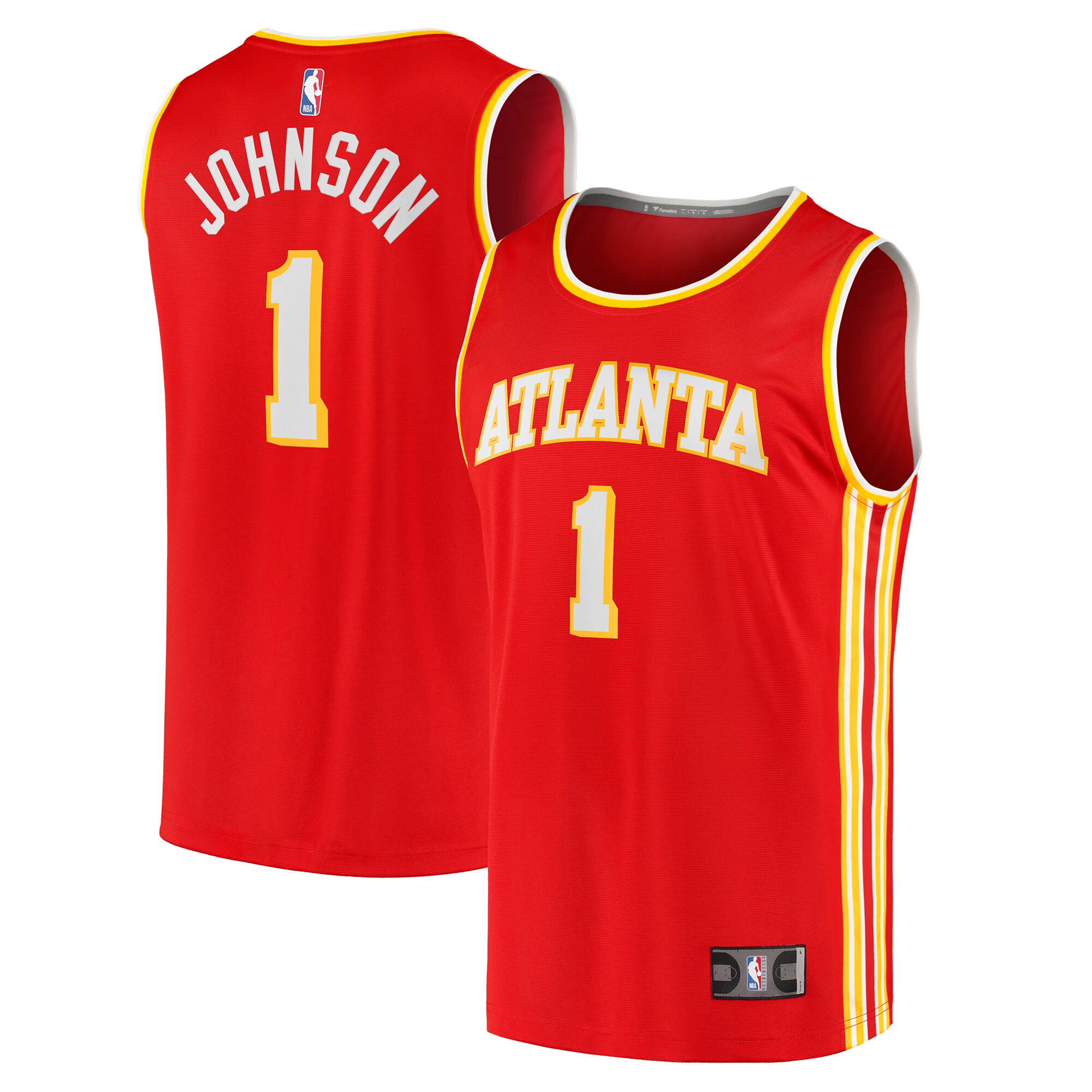 Jalen Johnson Atlanta Hawks Fanatics Fast Break Replica Jersey - Icon Edition - Red cheap jerseys for sale - CheapJerseys.Shop