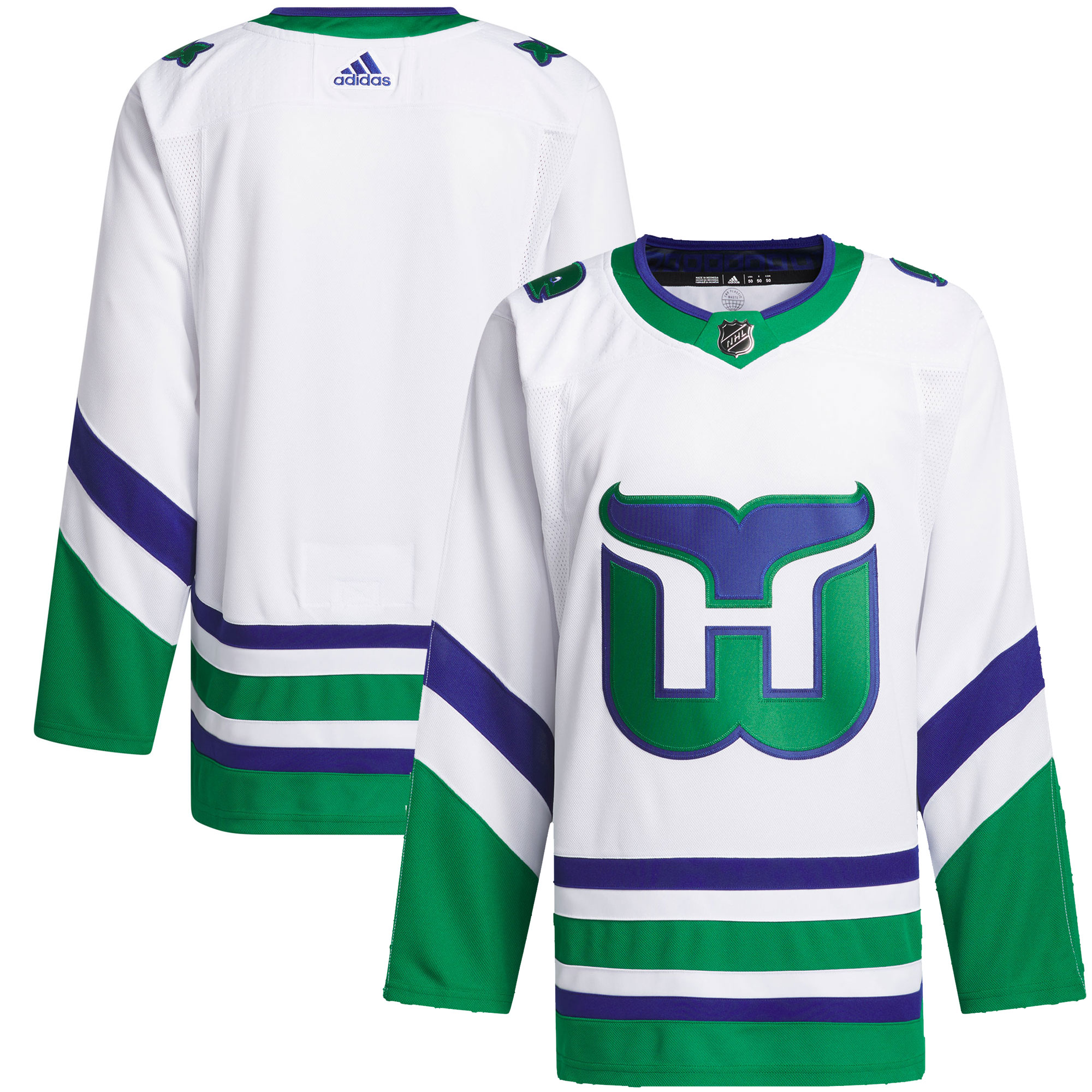 Carolina Hurricanes Whalers Primegreen Authentic Jersey - White cheap jerseys for sale - CheapJerseys.Shop