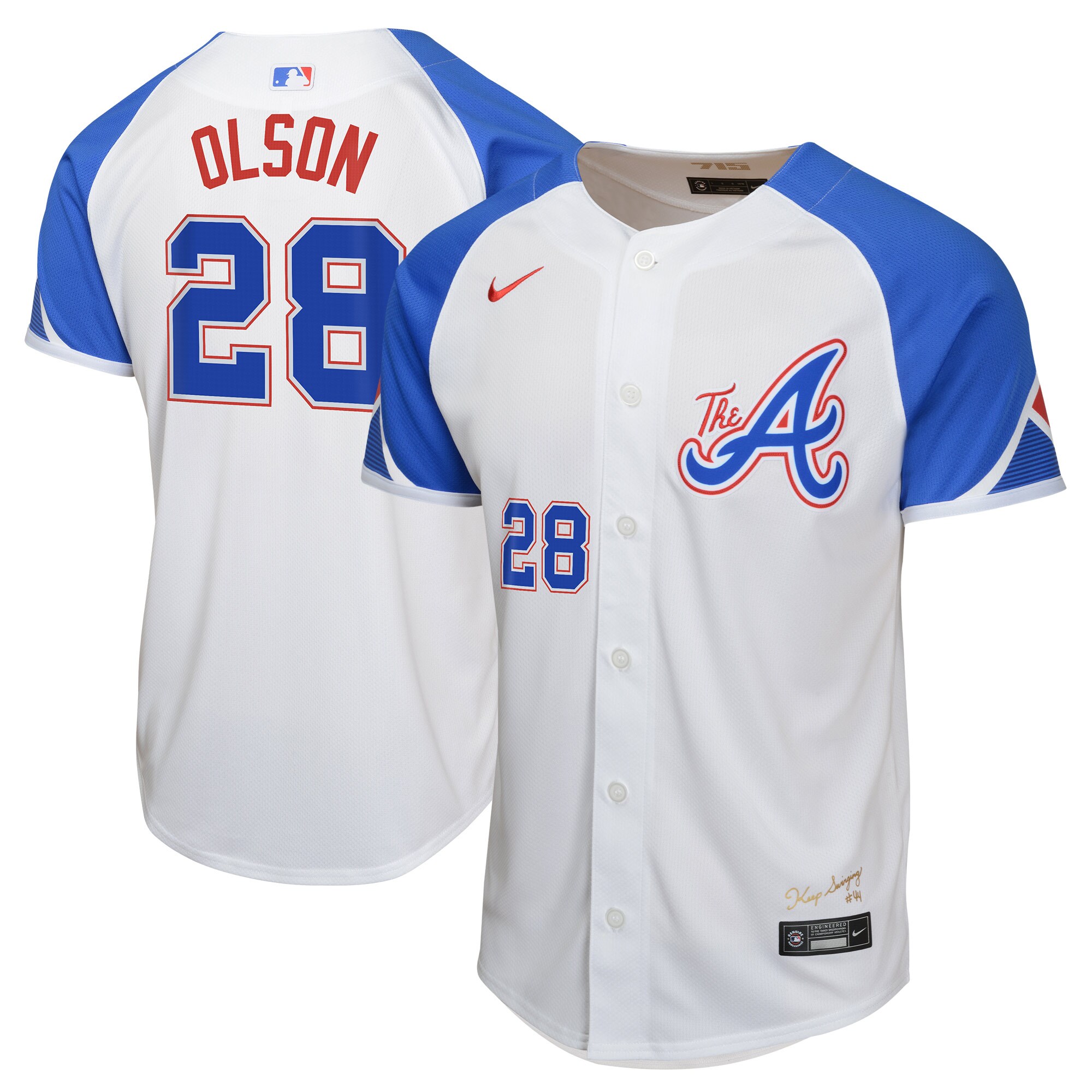 Matt Olson Atlanta Braves Youth City Connect Limited Player Jersey - White cheap jerseys for sale - CheapJerseys.Shop