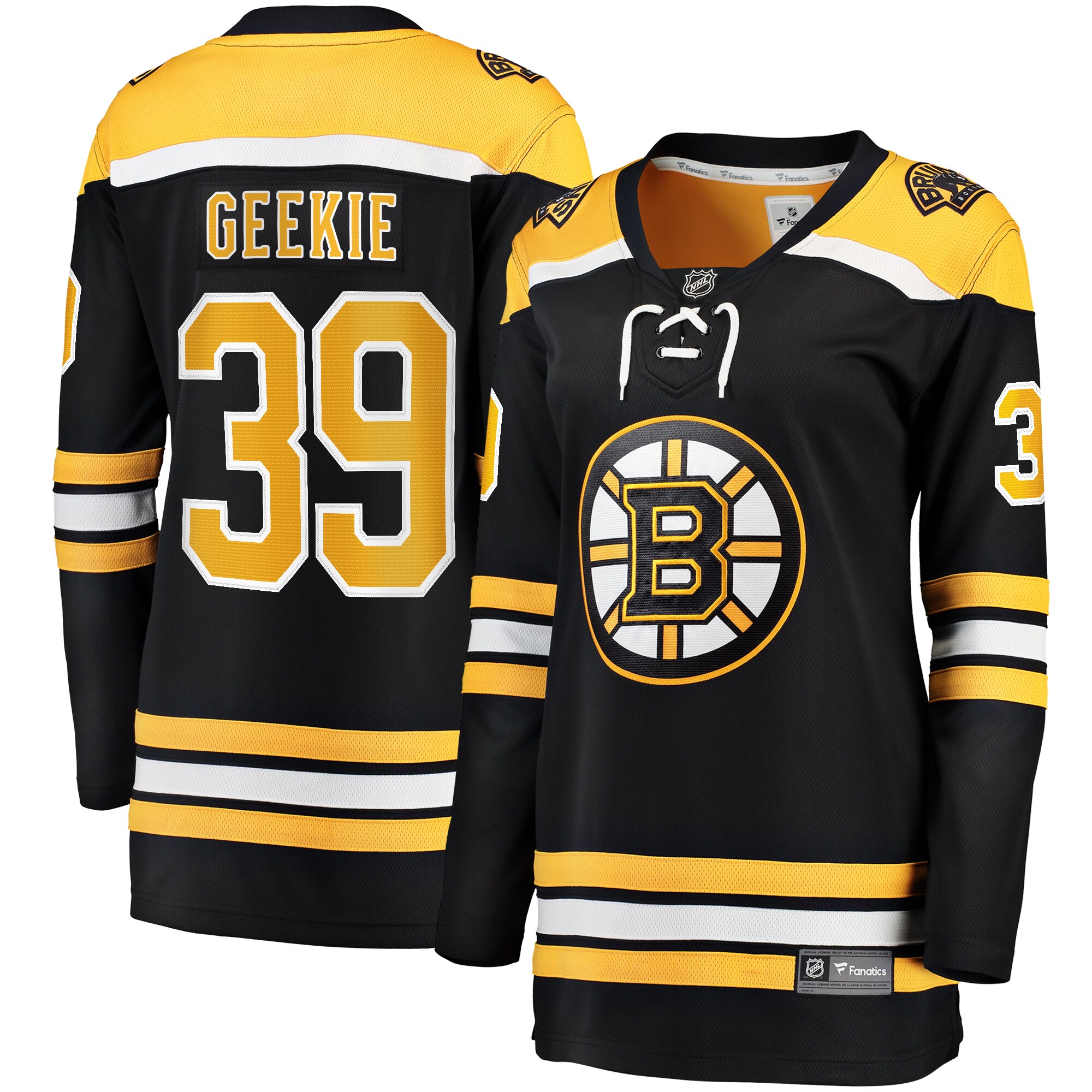 Morgan Geekie Boston Bruins Fanatics Women's Home Breakaway Player Jersey - Black cheap jerseys for sale - CheapJerseys.Shop