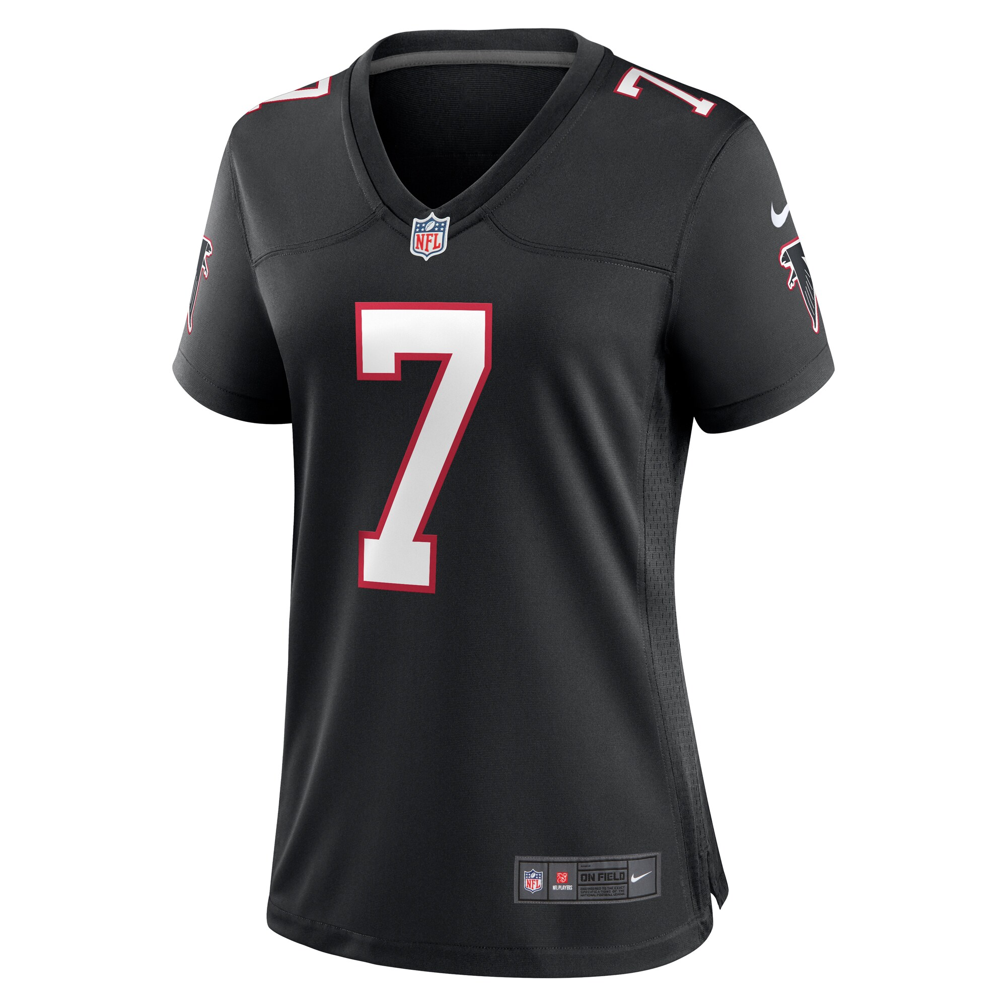 Bijan Robinson Atlanta Falcons Women's Alternate Game Jersey - Black cheap jerseys for sale - CheapJerseys.Shop