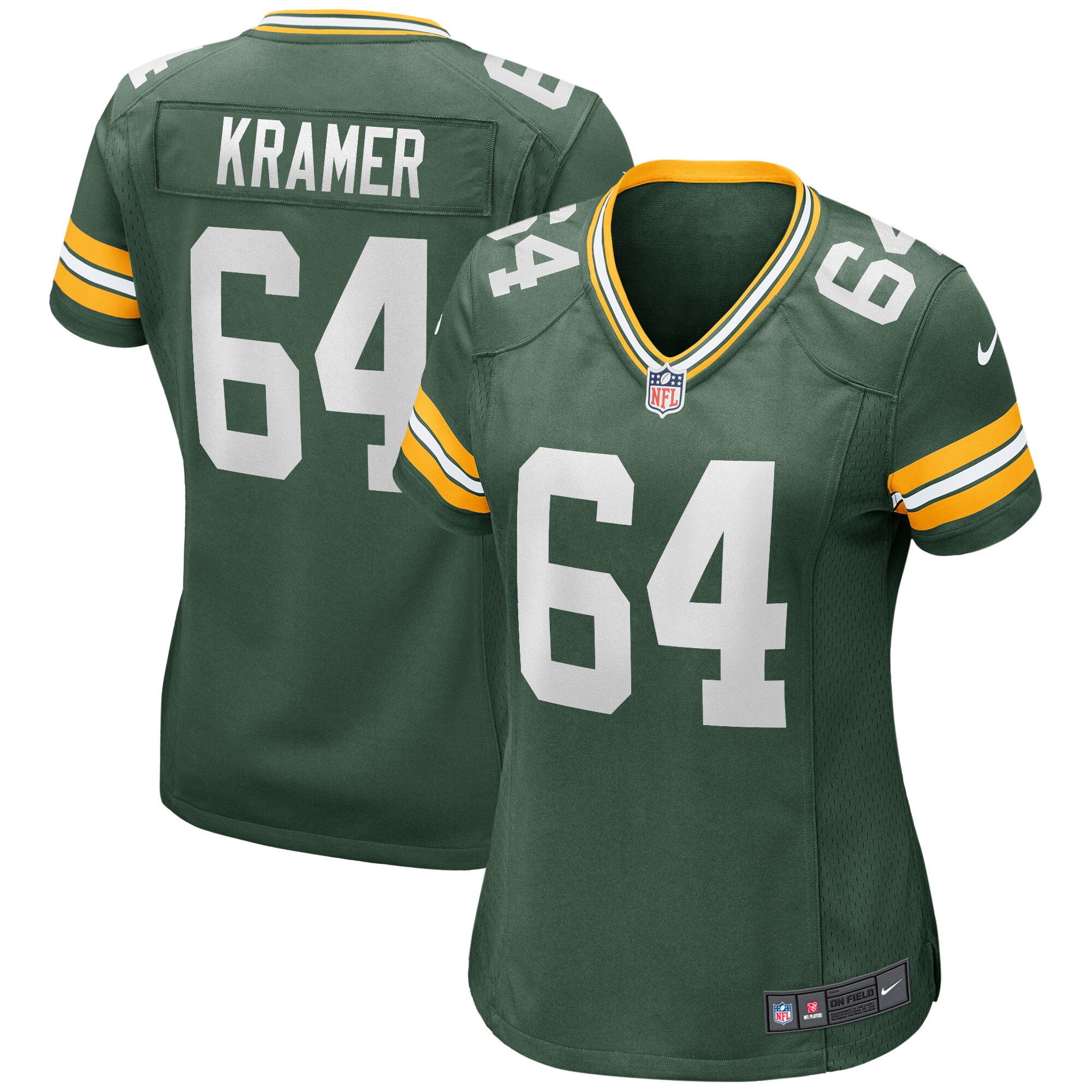 Jerry Kramer Green Bay Packers Women's Game Retired Player Jersey - Green cheap jerseys for sale - CheapJerseys.Shop
