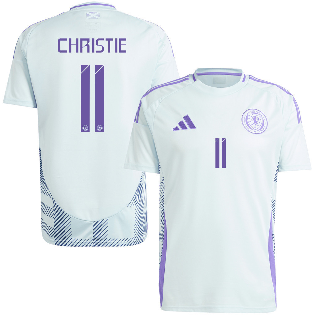 Ryan Christie 11 Scotland National Team 2024 Away Men Jersey - White cheap jerseys for sale - CheapJerseys.Shop
