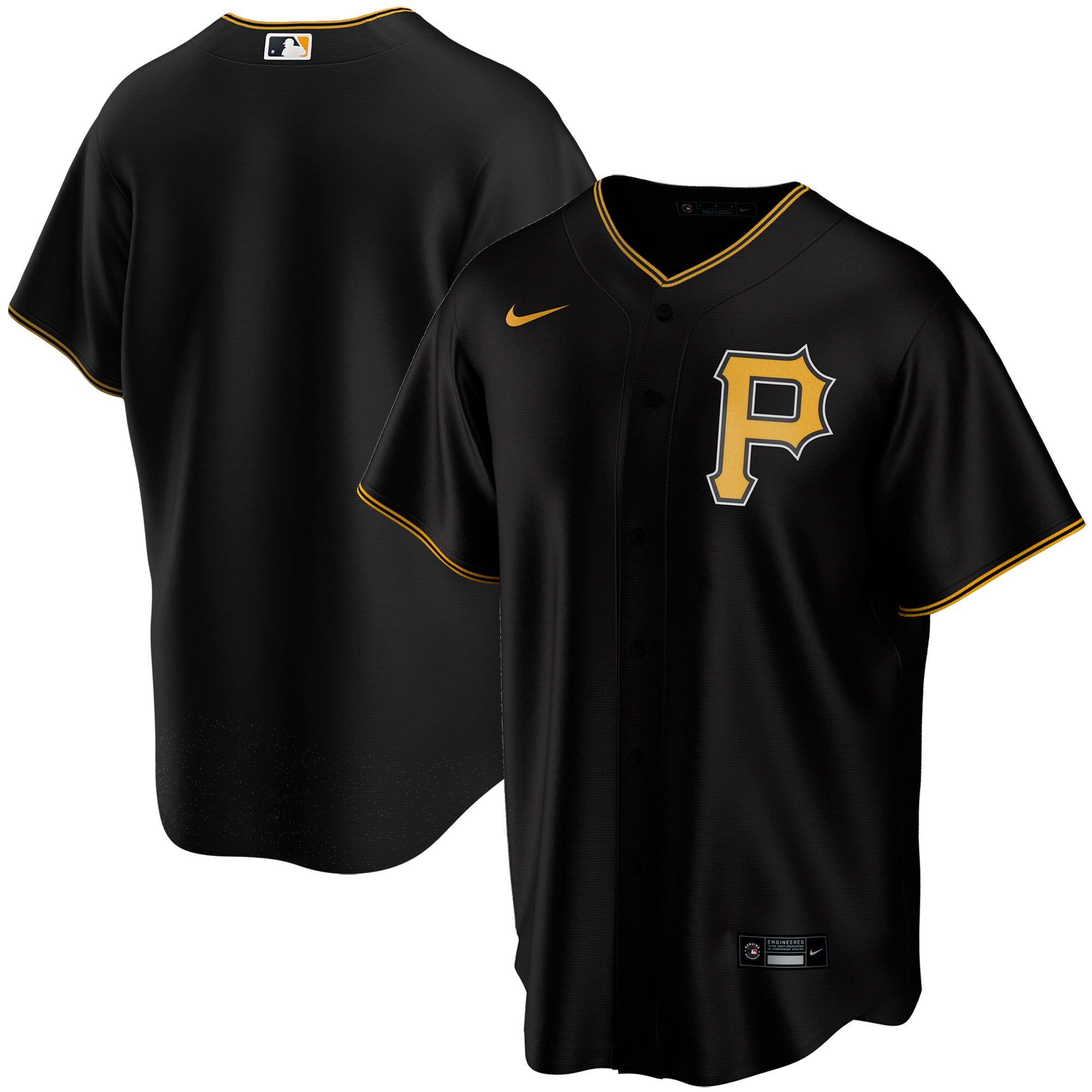 Pittsburgh Pirates Youth Alternate Replica Team Jersey - Black cheap jerseys for sale - CheapJerseys.Shop