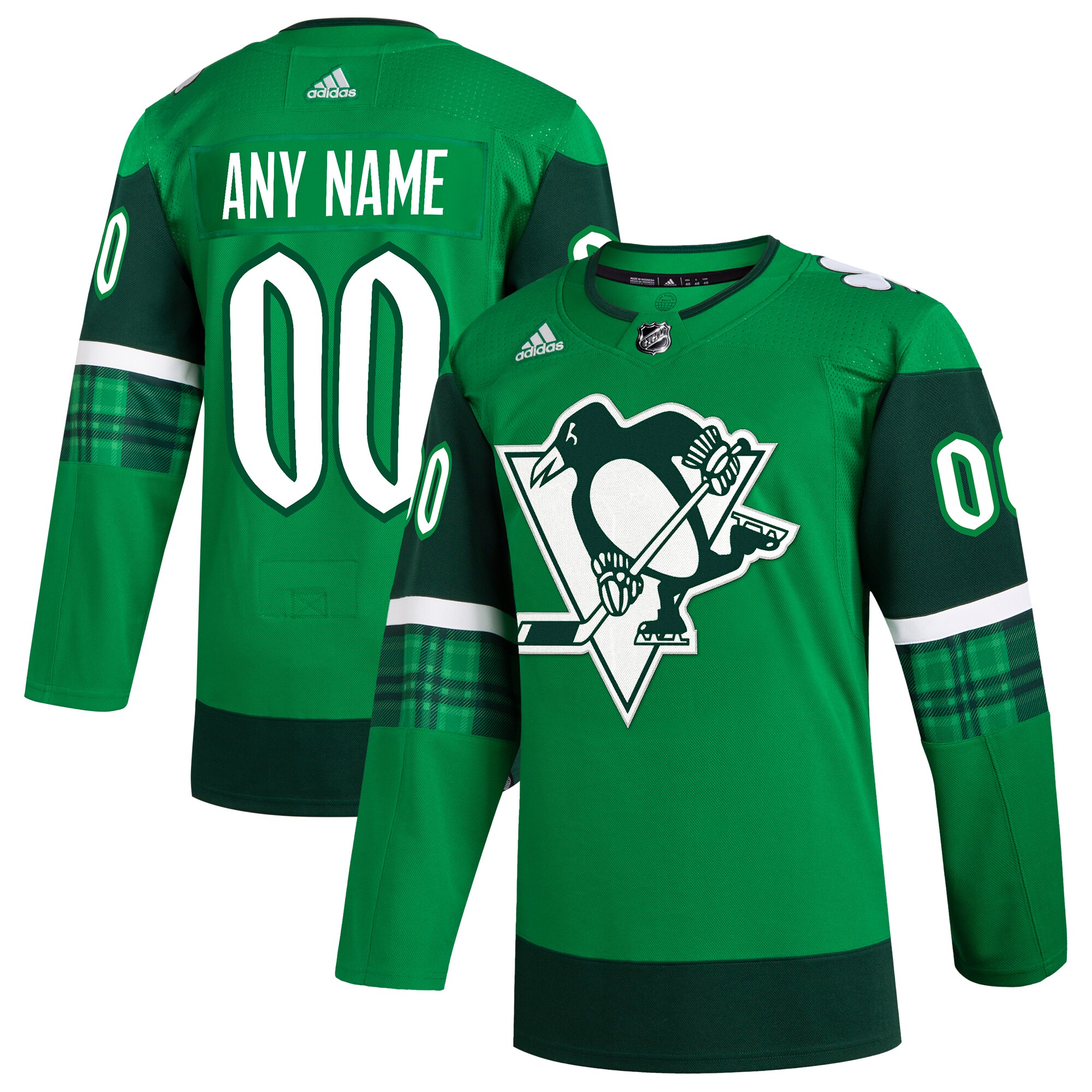 Pittsburgh Penguins St. Patrick's Day Authentic Custom Jersey - Kelly Green cheap jerseys for sale - CheapJerseys.Shop