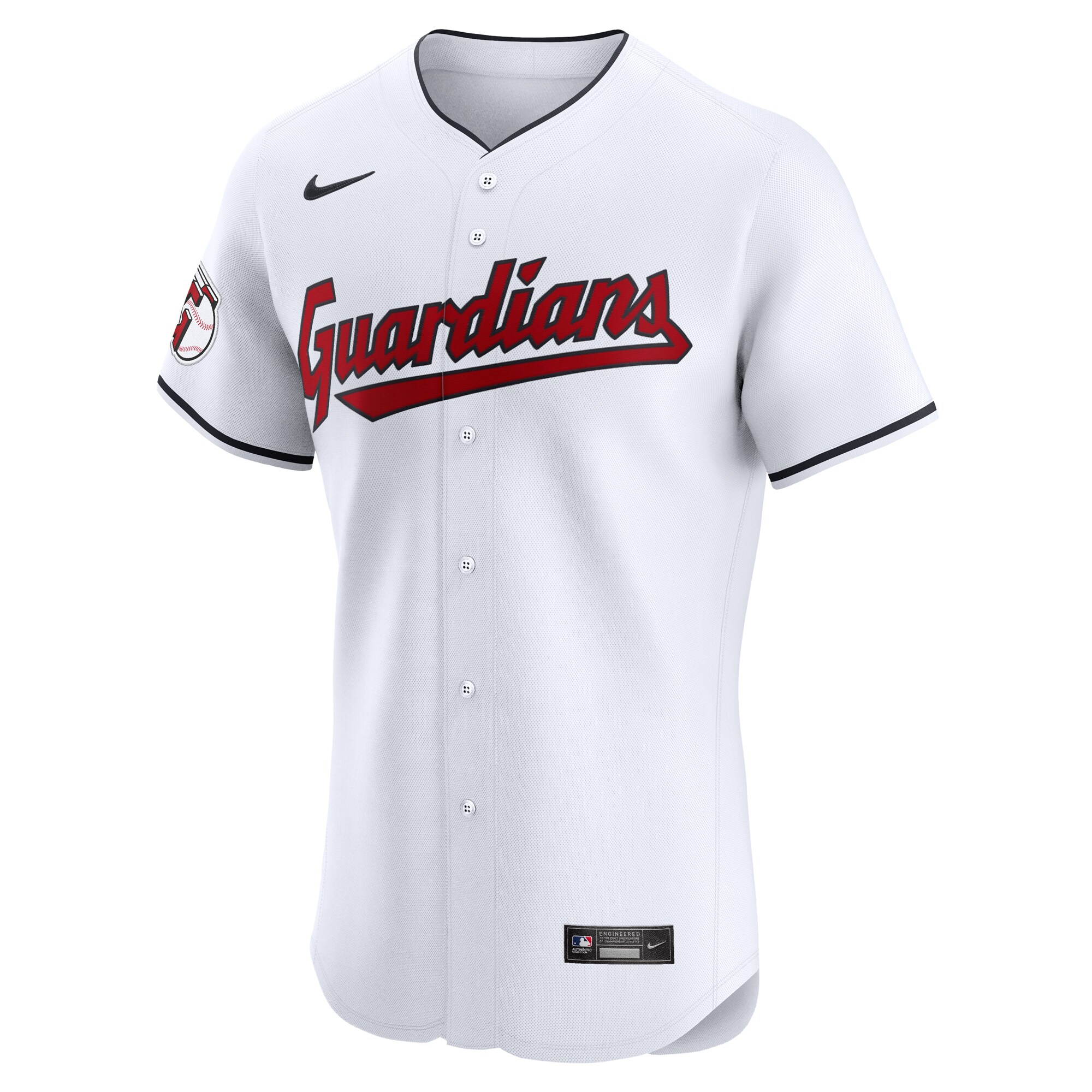 Cleveland Guardians Home Elite Custom Jersey - White cheap jerseys for sale - CheapJerseys.Shop
