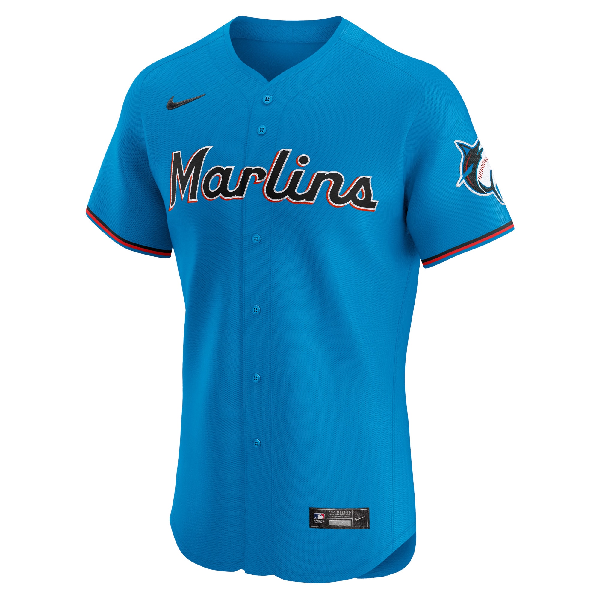 Miami Marlins Alternate Vapor Premier Elite Patch Jersey - Blue cheap jerseys for sale - CheapJerseys.Shop