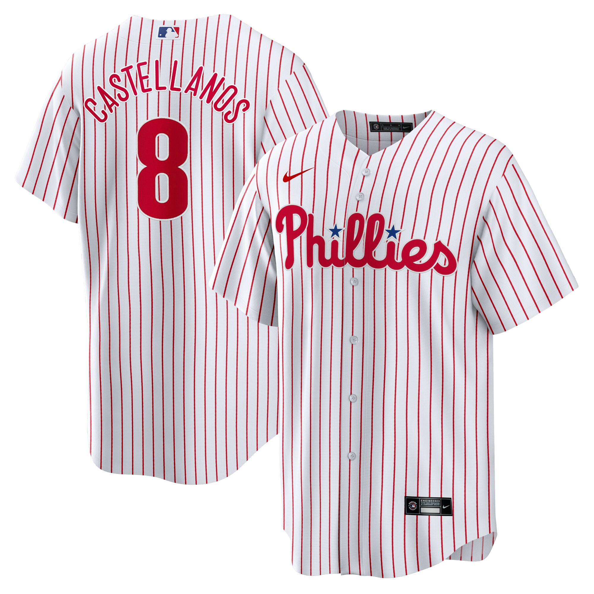 Nick Castellanos Philadelphia Phillies Replica Player Jersey - White cheap jerseys for sale - CheapJerseys.Shop