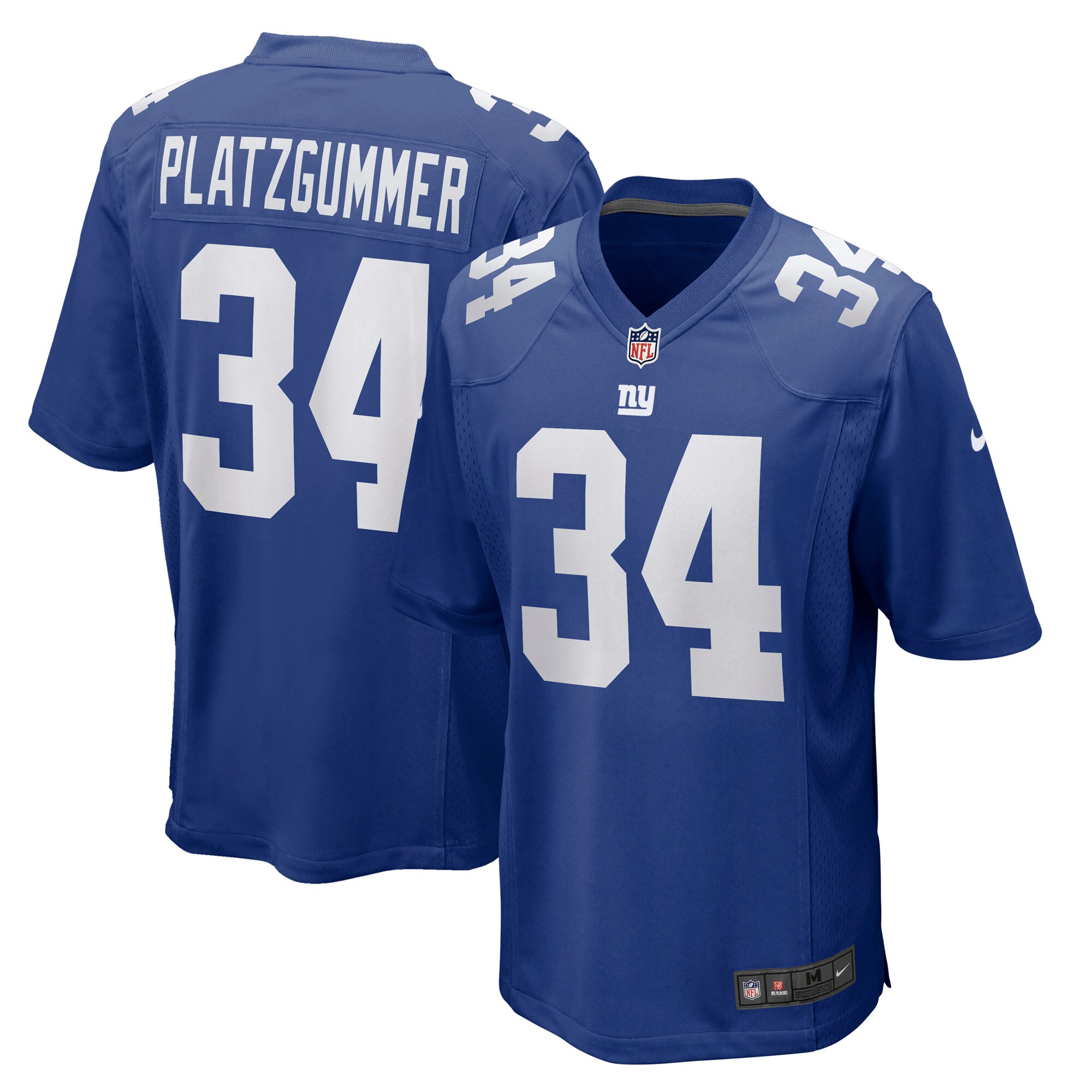 Sandro Platzgummer New York Giants Game Player Jersey - Royal cheap jerseys for sale - CheapJerseys.Shop