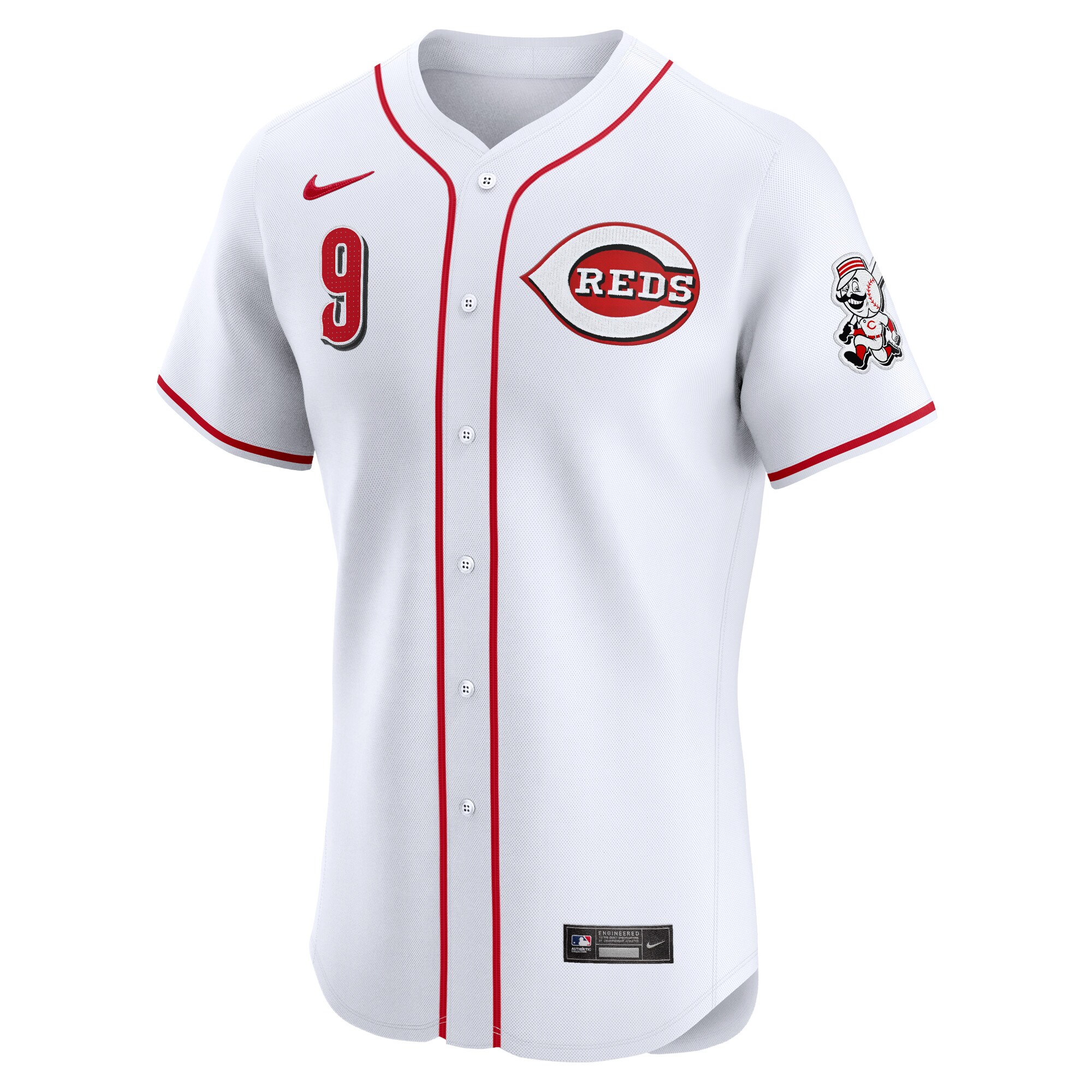 Matt McLain Cincinnati Reds Home Elite Player Jersey - White cheap jerseys for sale - CheapJerseys.Shop