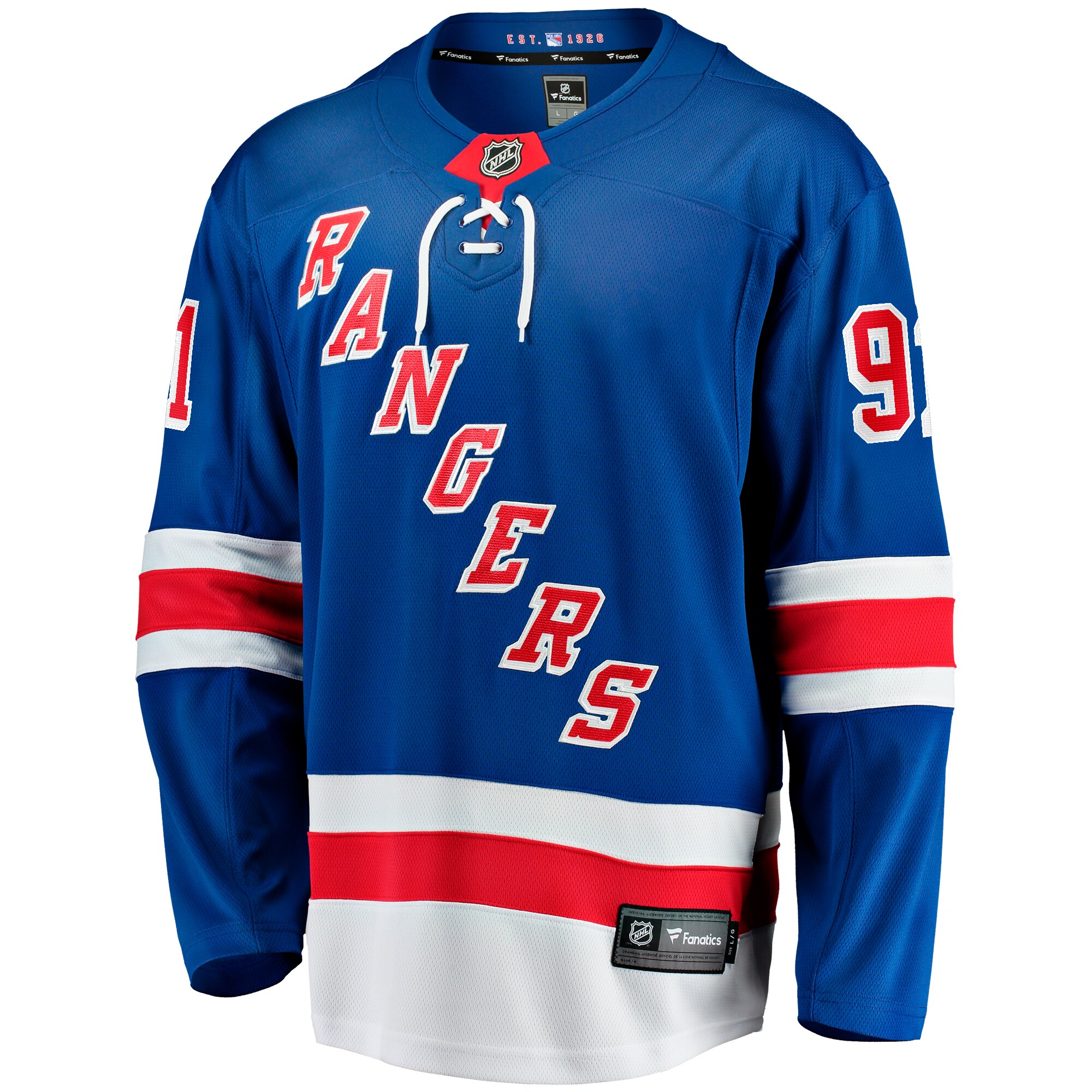 Alexander Wennberg New York Rangers Fanatics Home Breakaway Jersey - Blue cheap jerseys for sale - CheapJerseys.Shop