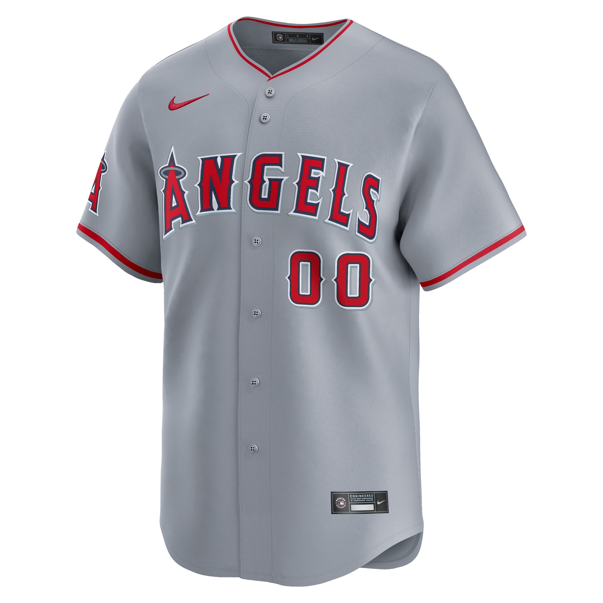 Los Angeles Angels Away Limited Custom Jersey - Gray cheap jerseys for sale - CheapJerseys.Shop