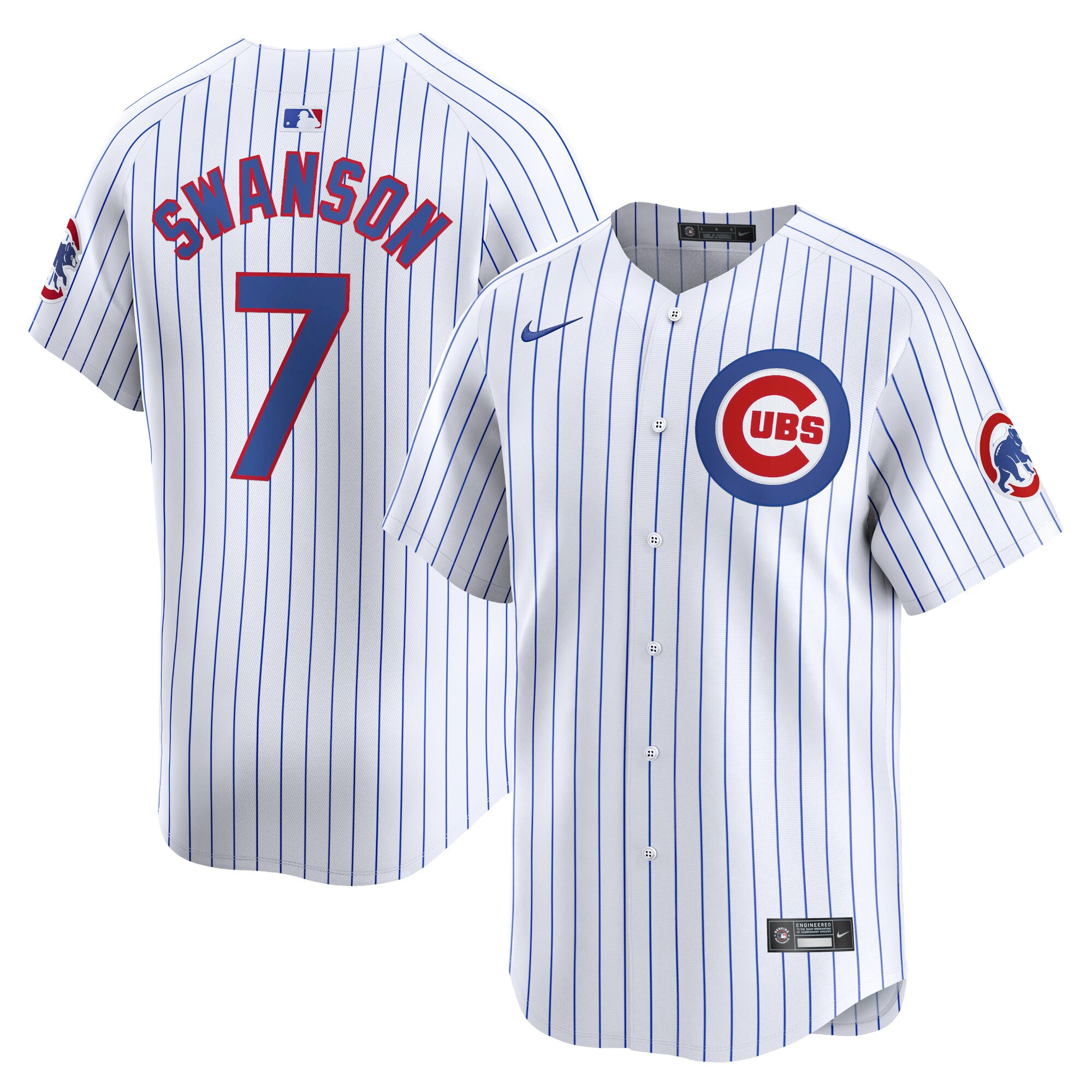 Dansby Swanson Chicago Cubs Home Limited Player Jersey - White cheap jerseys for sale - CheapJerseys.Shop