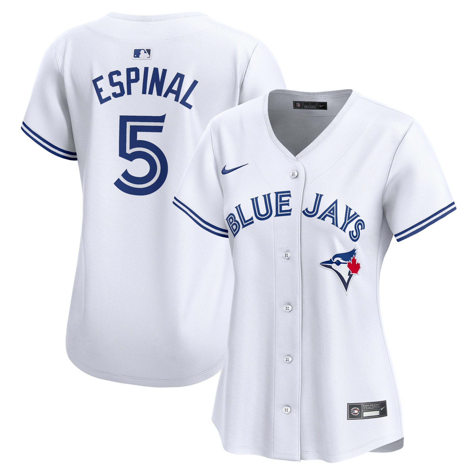 Santiago Espinal Toronto Blue Jays Women's Home Limited Player Jersey - White cheap jerseys for sale - CheapJerseys.Shop